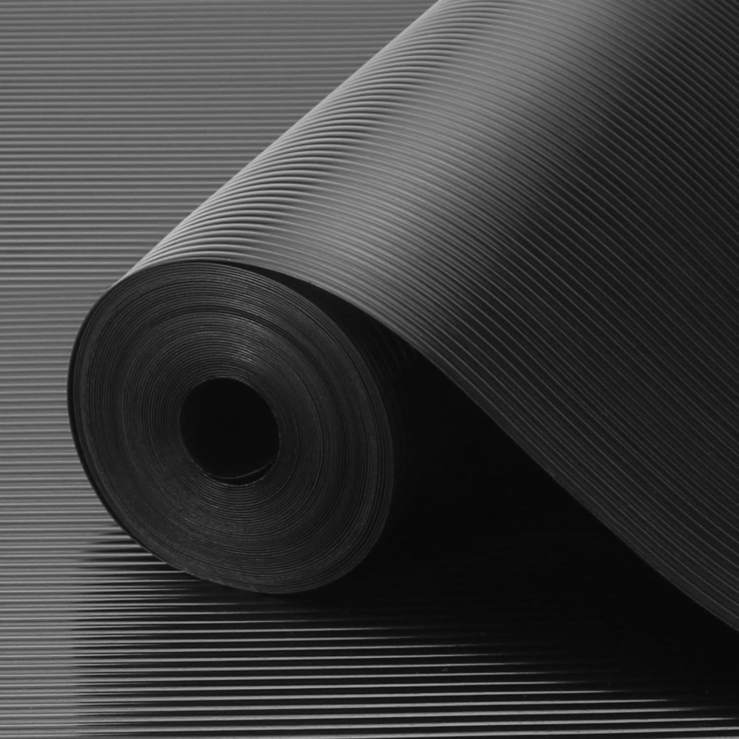 Drawer Liners, Non-Adhesive Cupboard Liner, Waterproof Anti-Slip BPA Free Kitchen Cabinet Refridge Fridge Shelf Liner Mats Sink Protector Strong Durable for Shelves Pantry(Black/12In X 120In)