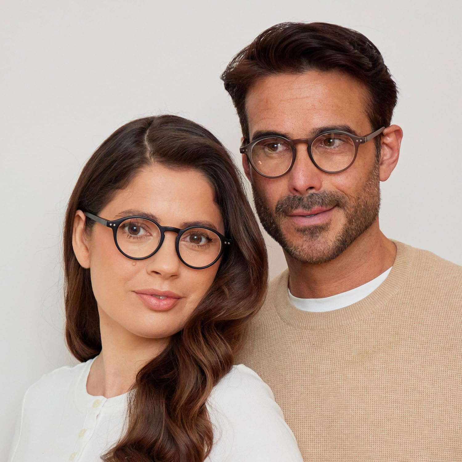 OPULIZE REY Reading Glasses - Retro round Frame - Mens Womens - Spring Hinges - R56 - 1.5 X, Matte Black - 2 Pack image number 4
