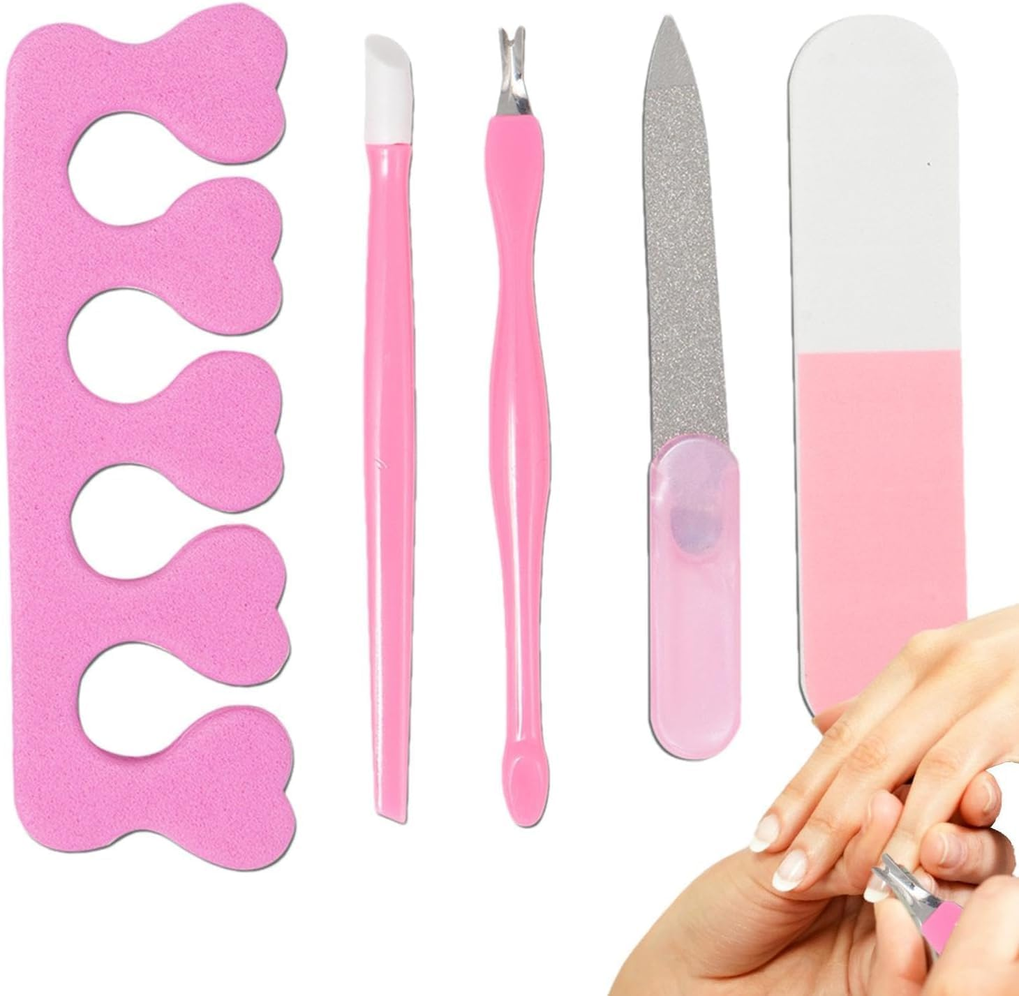 Nail Care Set, 5-Piece Manicure Set - 5-Piece Manicure Care Set, Safe for Manicure for Balls, Travel, Parties and Dates image number 6