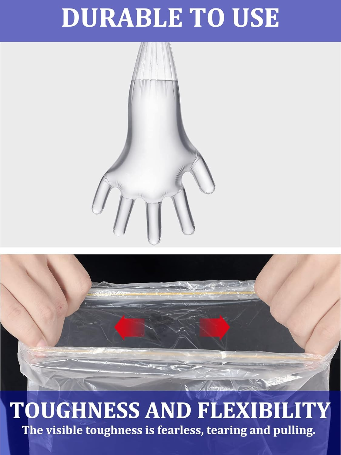 50 Pcs Waterproof Arm Cast Cover for Shower Bath, Arm Cast Sleeve Protector, Adult Long Cast Bandage Protector Bag Covers for Shower Broken Wound Arm Wrists Elbow (Full) - Fingerless image number 7