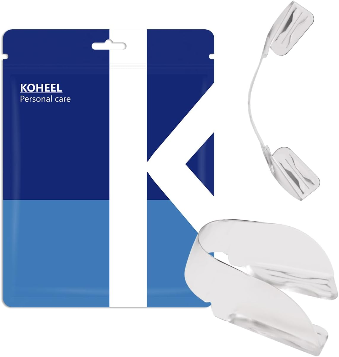 KOHEEL AIR Ultra Thin Mouth Guard for Teeth Grinding and Clenching, Comfort-Fit Night Guard, Stop Bruxism Dental Guard (10 Count) image number 3