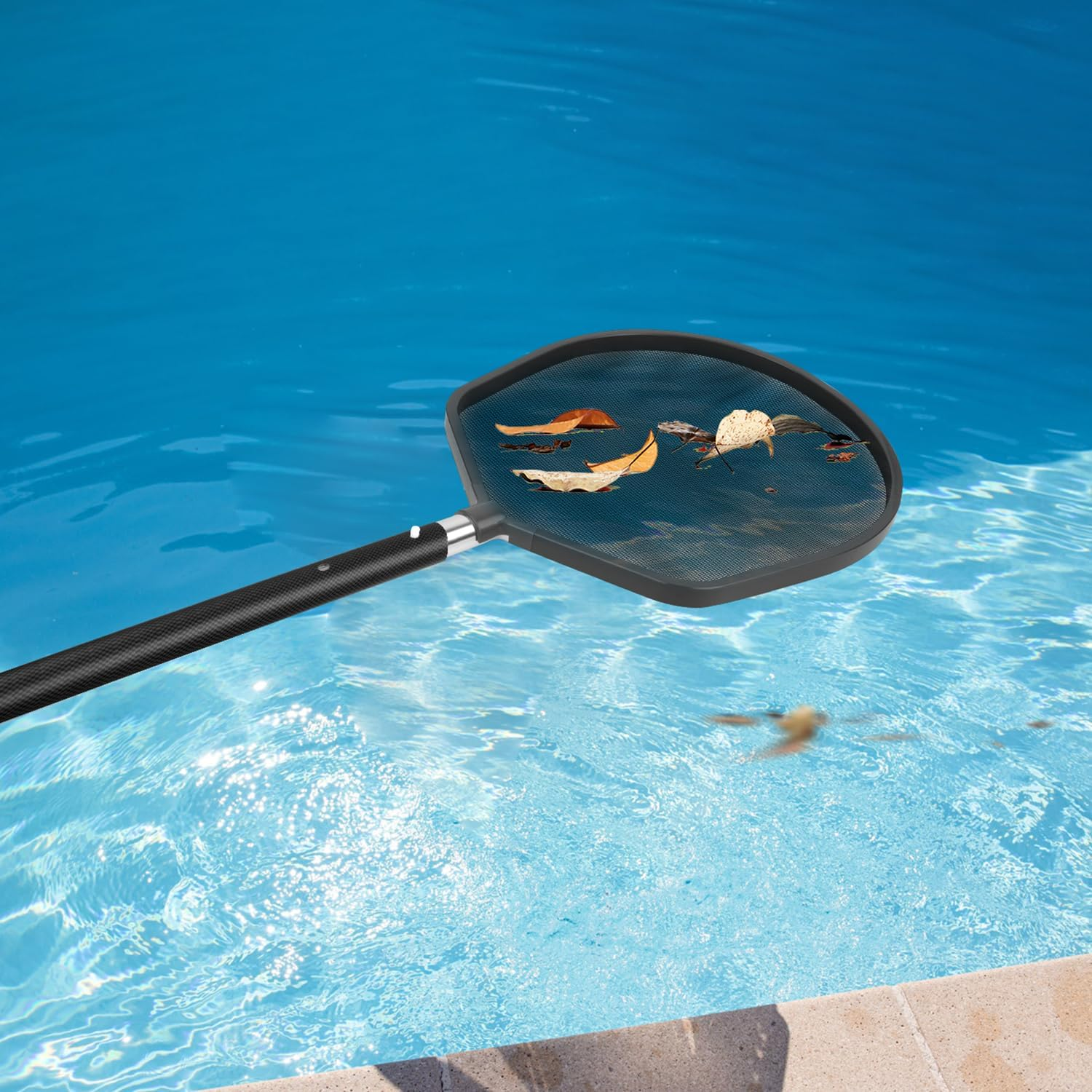 DOBEN Pool Skimmer, Premium Frame Leaf Skimmer Net Head Cleaner for Swimming Pool, Heavy Duty Pool Skimmer Net Perfect for Pools, Spas, Hot Tubs, Ponds (Pole Not Included) image number 3