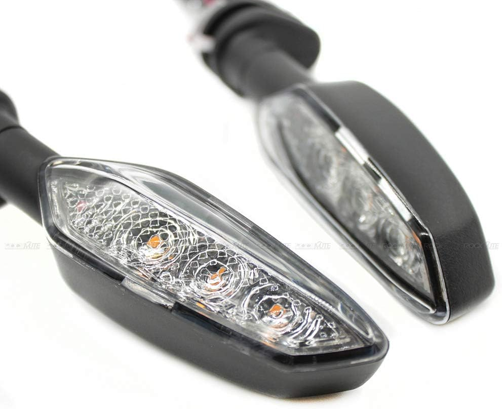 Motorcycle LED Turn Signal Indicator Lights for Yamaha MT-01 MT-25 MT-03 MT-10 MT-09 MT-07 TRACER FZ1 FZ6 FZ8 FAZER FZ6R XJ6 TDM900 XSR900 XSR700 Motorbike Front/Rear Turning Blinker 1 Pair (Clear) image number 3