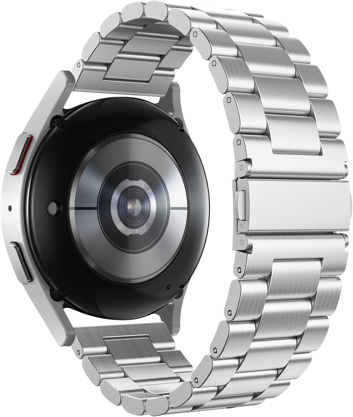 Simpeak Band Compatible with Samsung Galaxy Watch 6/6 Classic/ 5/5 Pro/Watch 4/4 Classic/Watch 3 41Mm/ Active/Active 2/Galaxy Watch 42Mm, Stainless Steel Strap Compatible with Watch 20Mm