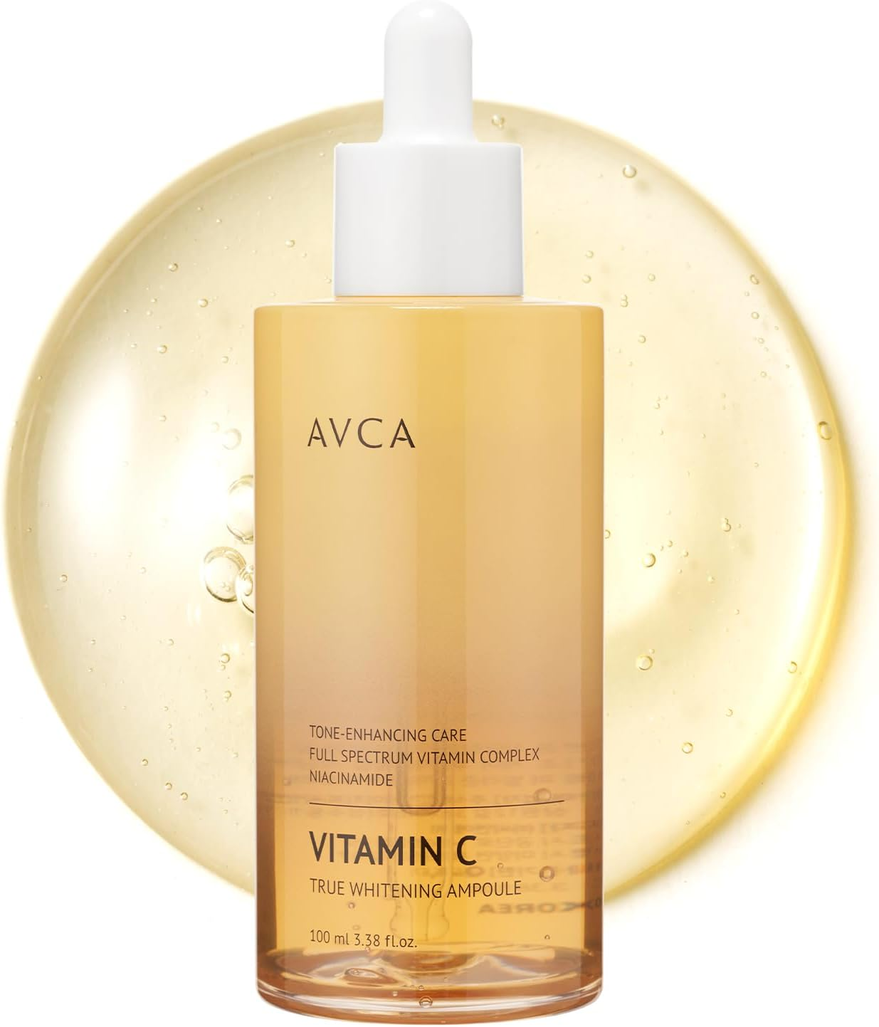 AVCA Vitamin C + Niacinamide Brightening Face Serum 100Ml - Dark Spot Corrector, Brightening & Tone Even Care with Niacinamide, Antioxidant Complex