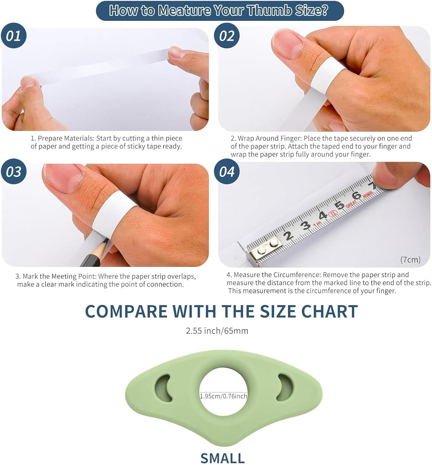 Book Page Holder, 2 Pack Breathable Silicone Thumb Page Holder for Reading, Ideal Book Reader Gifts and Reading Accessories (White+Green)