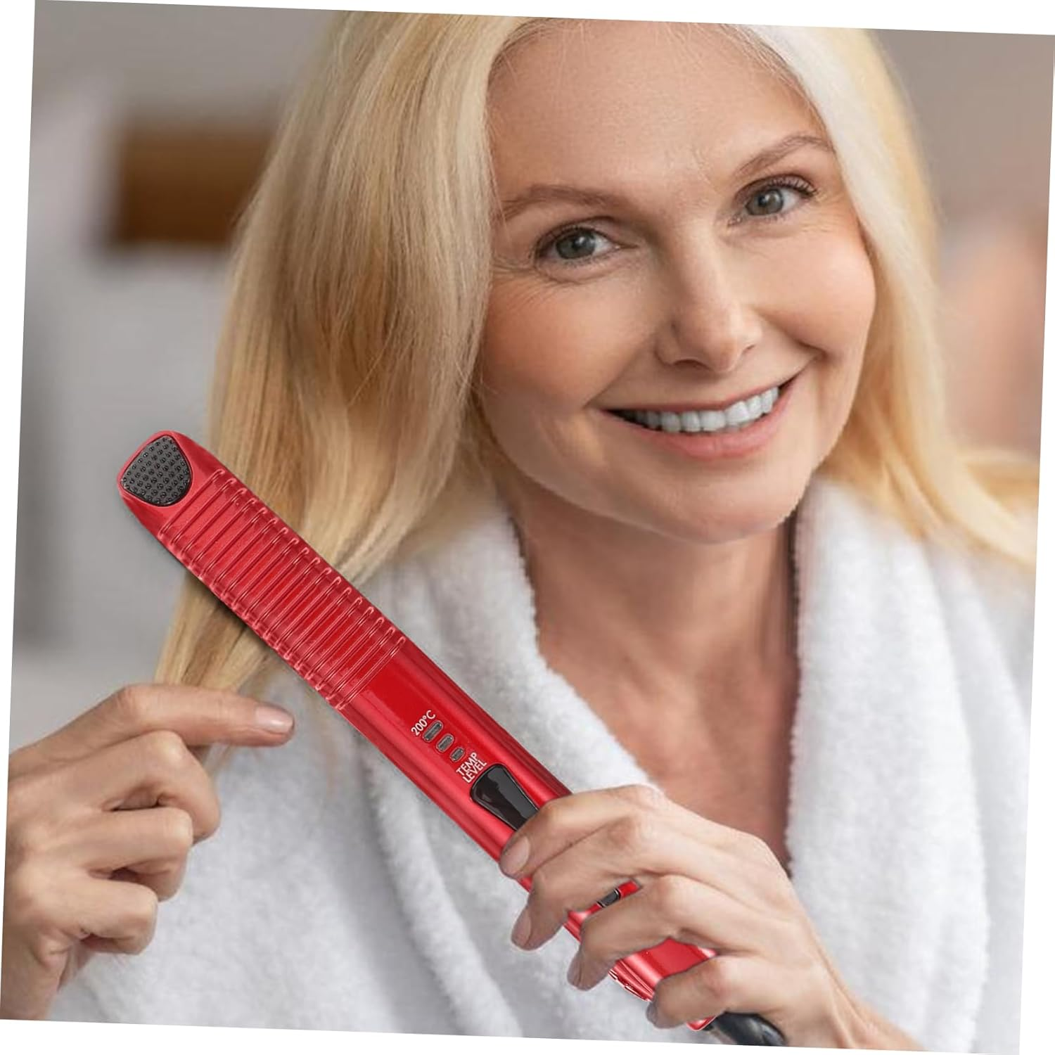 ARTSEWPLY Small Cordless Hair Straightener Temperature Wireless Usb Rechargeable Dual Function Curler for Travel Compact Design image number 5