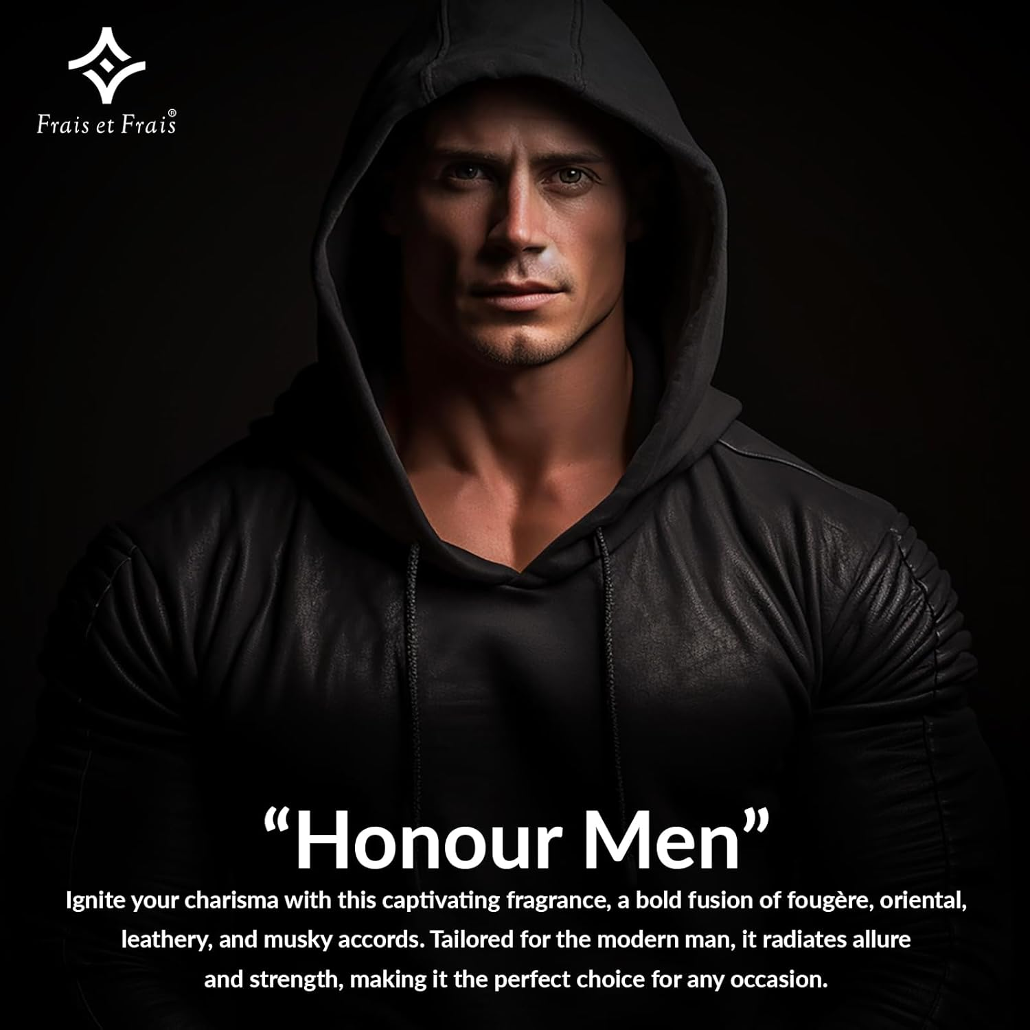 Frais Et Frais Honour Men Perfume 50ML - Eau De Parfum - Men'S Leathery & Musky Fragrance with Bergamot, Leather & Ambroxan