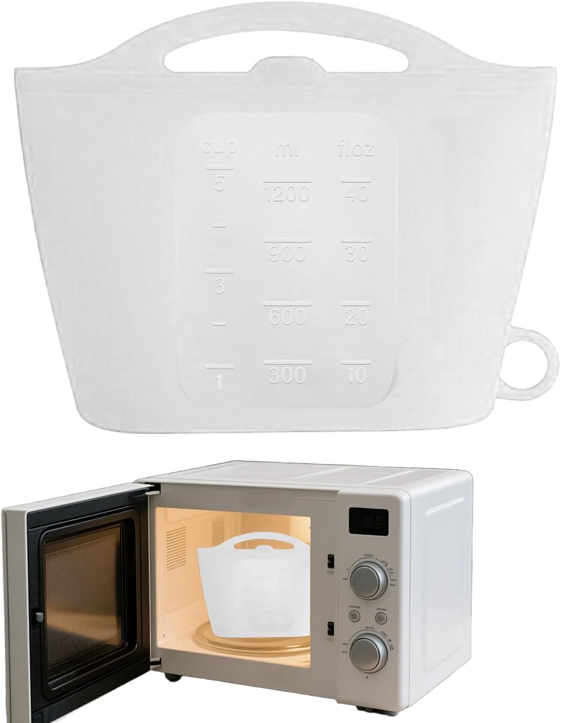 Baby Bottle Steriliser, Microwave Steriliser, Steam Sterilizer Bag, Silicone Microwave Steam Sterilizer Bags, 1200Ml Reusable Steam Bags for Baby Bottles, Breast Pump, Accessories, Pacifiers image number 4