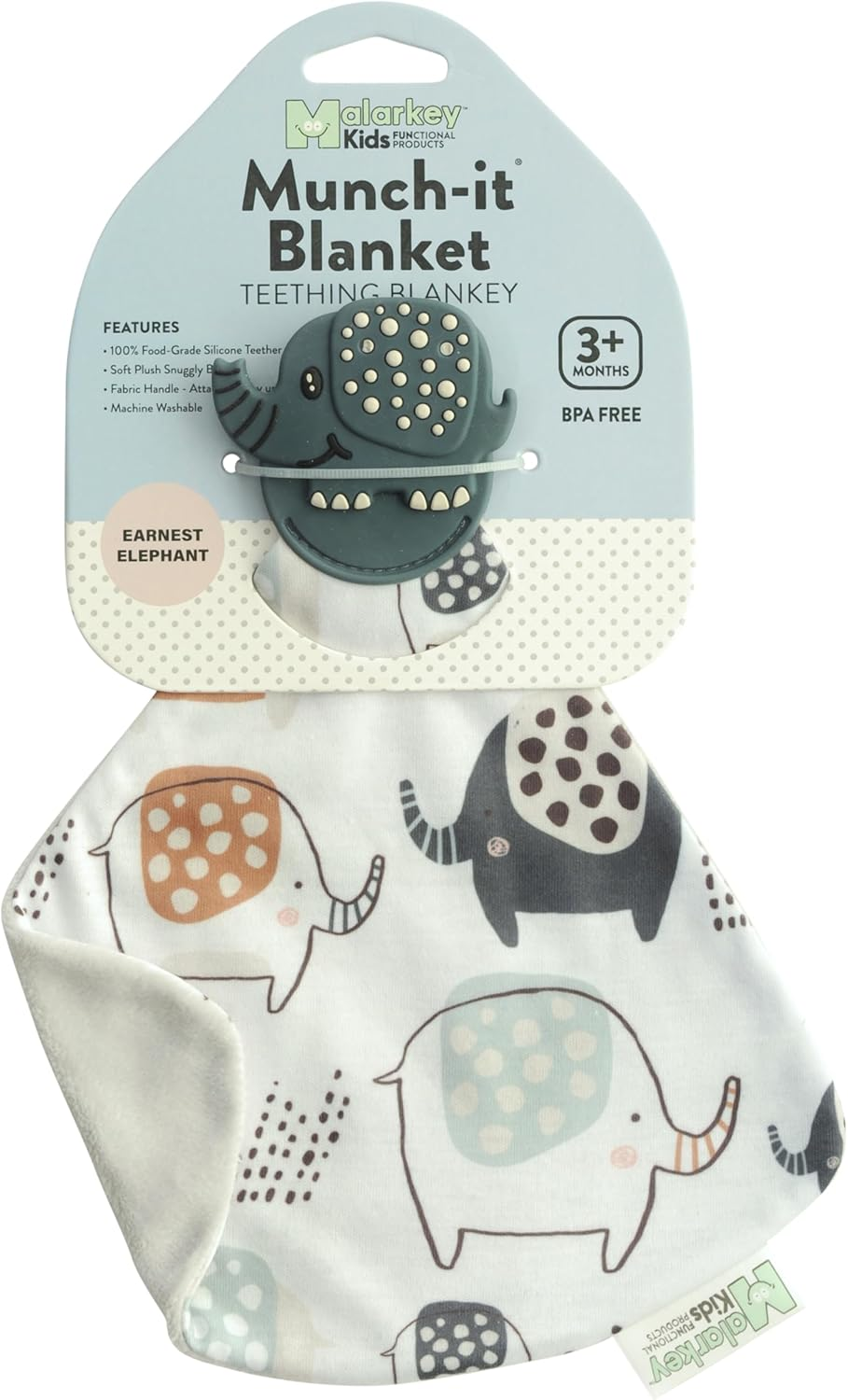 Malarkey Kids Munch-It Blanket Earnest Elephant image number 1