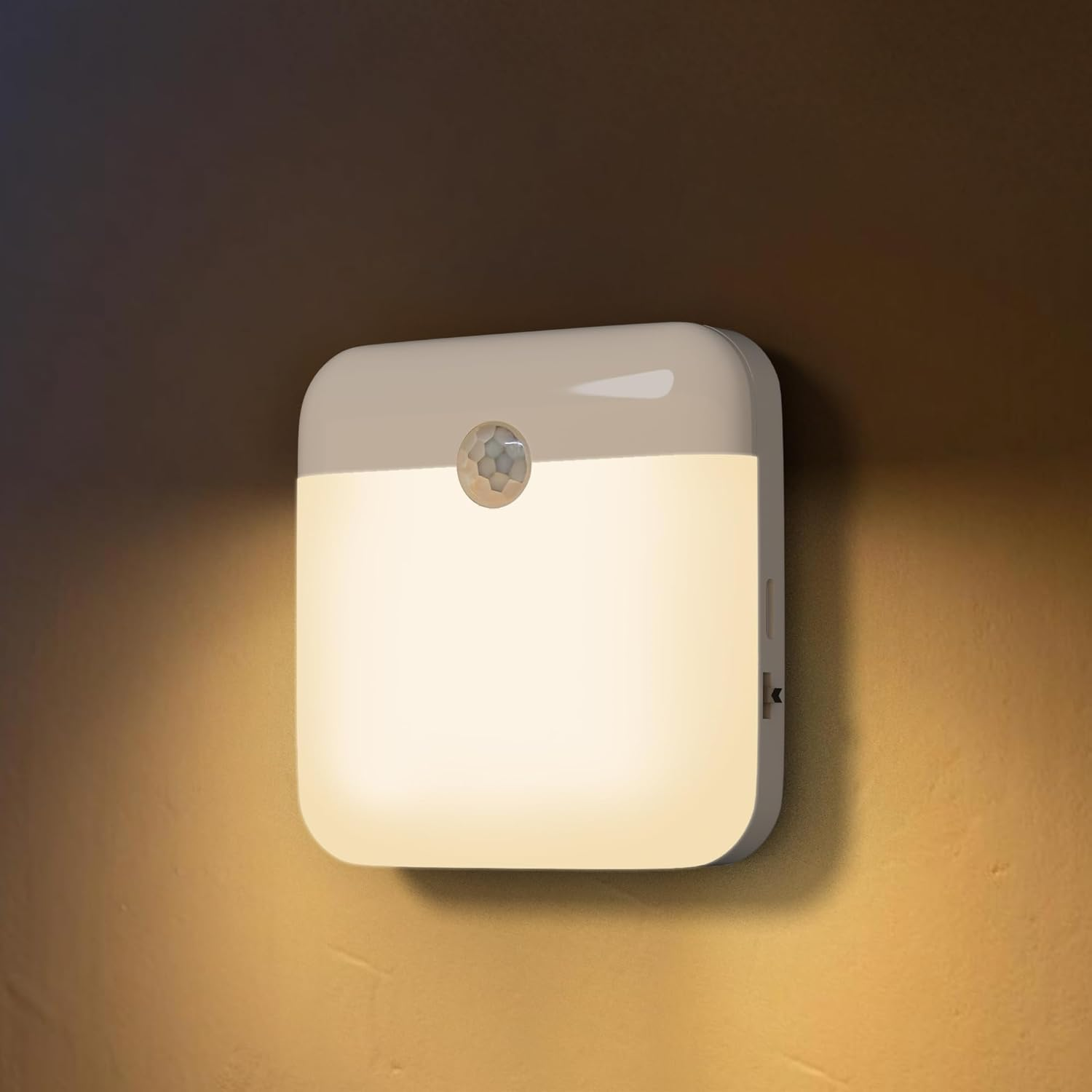 ECOBAY Night Light with Motion Sensor & Twilight Sensor - Rechargeable, Battery Operated, Pack of 2, Warm White image number 4