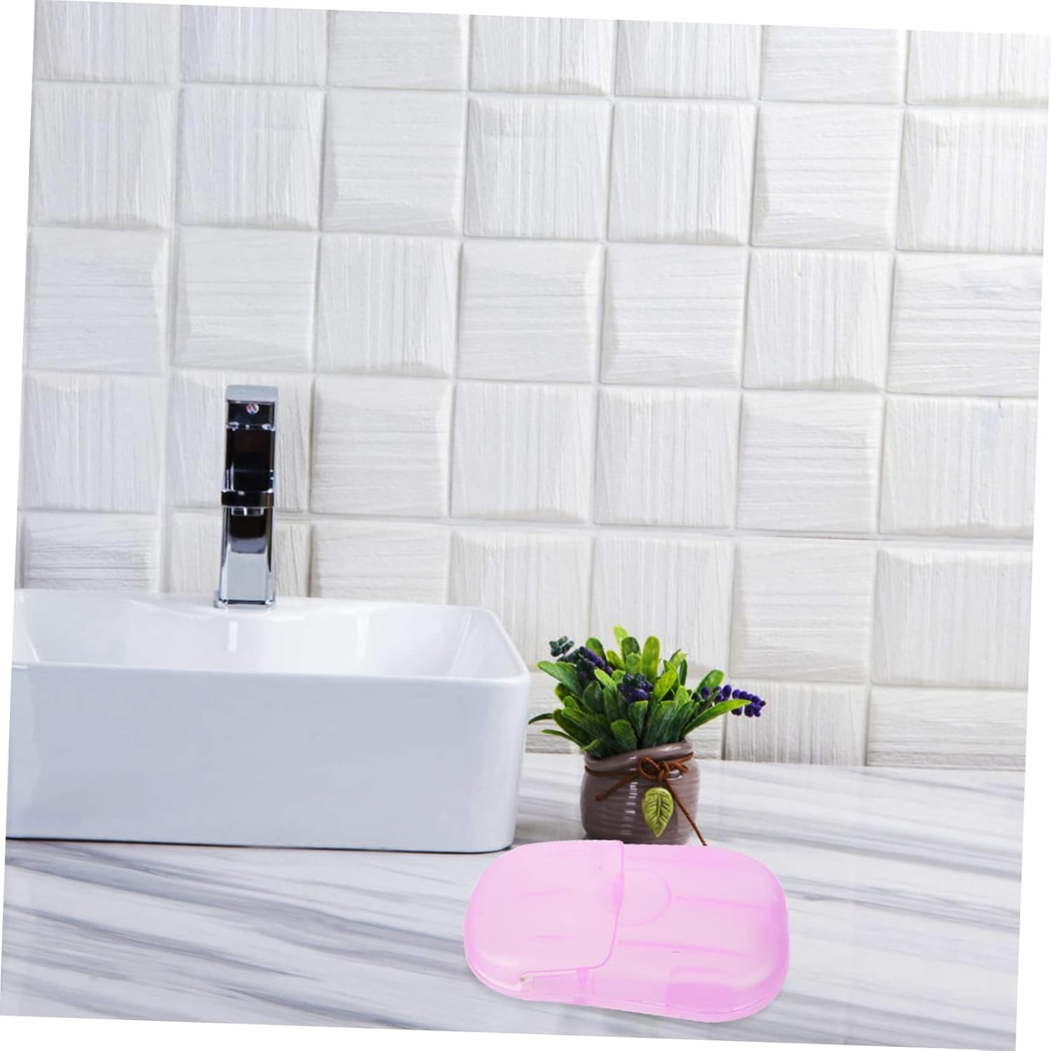 UTHCLO Portable Travel Soap 20 Pcs Soap Sheets Material Odorless for Hotel Travel image number 4