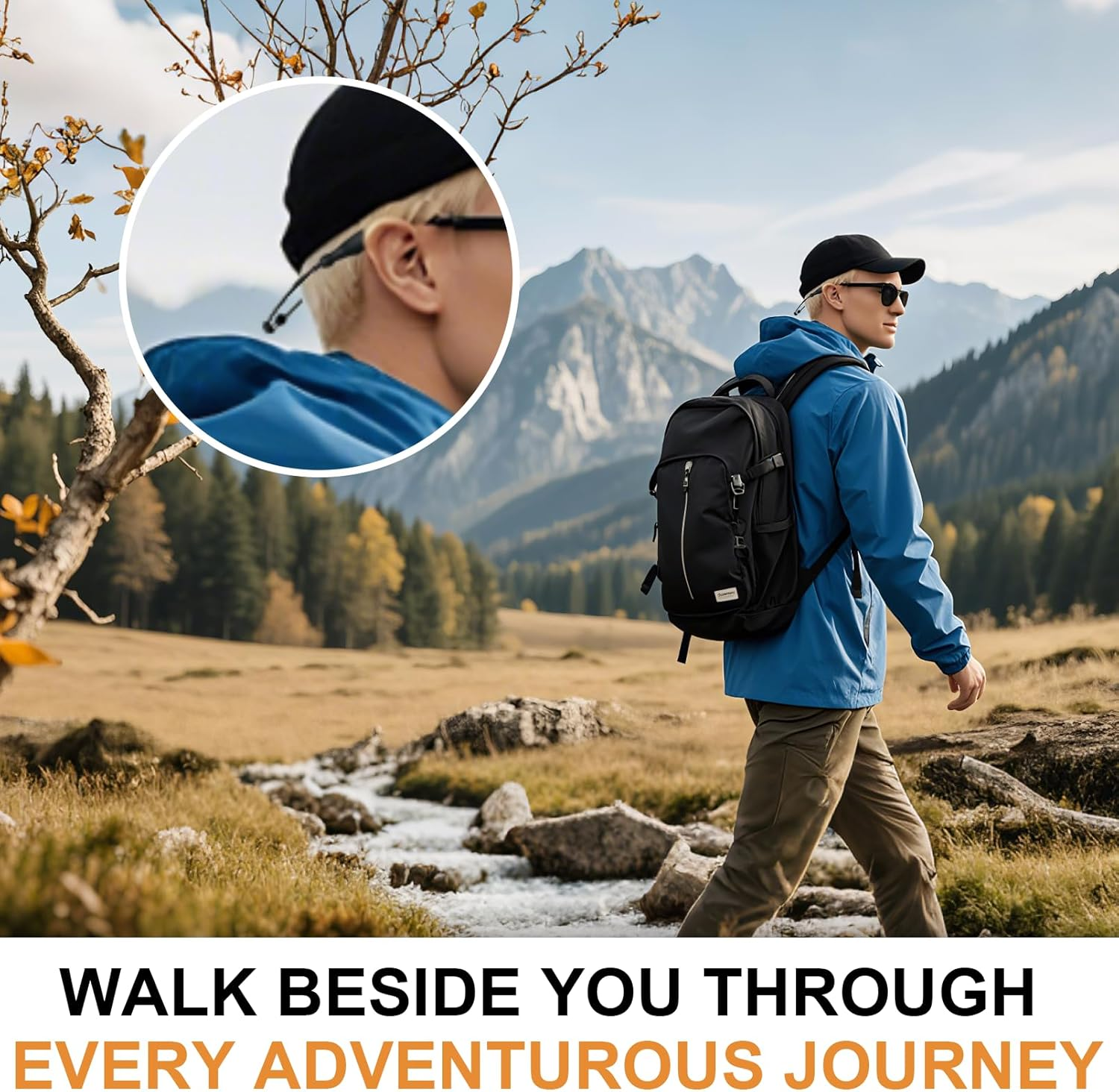 Favanty Adjustable Glasses Strap for Sport, Anti-Slip Sunglasses Strap for Men Wowen Kids - 3 Pcs Black+Blue+Red image number 4