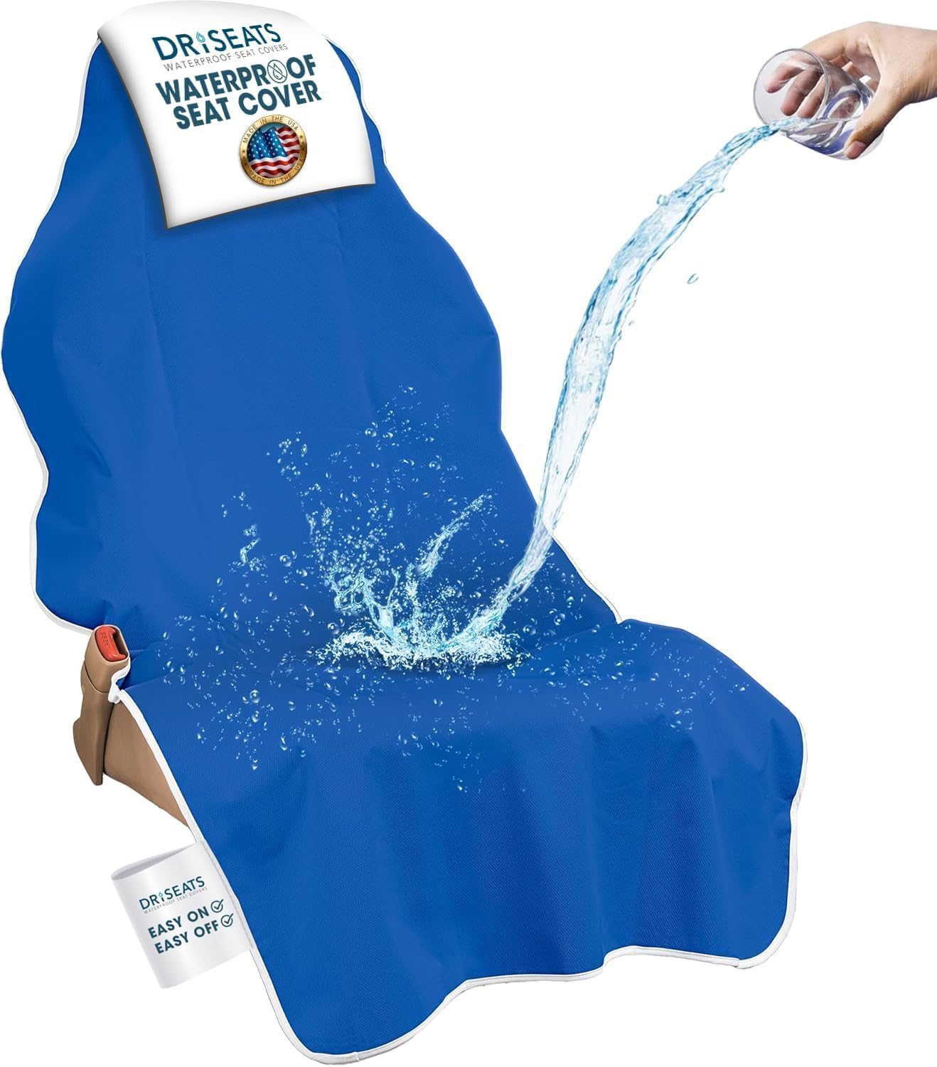 Dri Seats Waterproof Seat Cover - Protect Your Seats Free after the Gym, Runs, Swimming, Biking, Yoga, Surfing & Beach Trips - Black