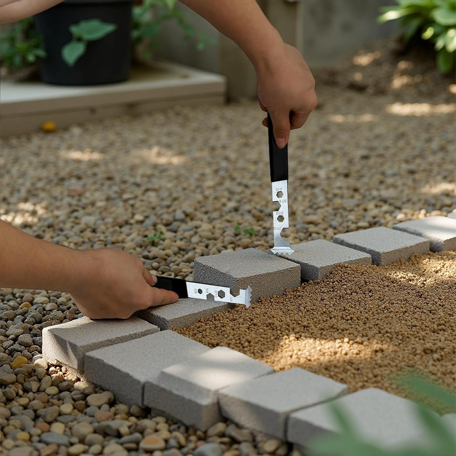 2Pcs Paving Brick Removal Tools, Sidewalk Brick & Stone Remover with Double Hooks, Ideal for Driveway, Patio, Yard, Deck, Lawn Tile Replacement image number 5