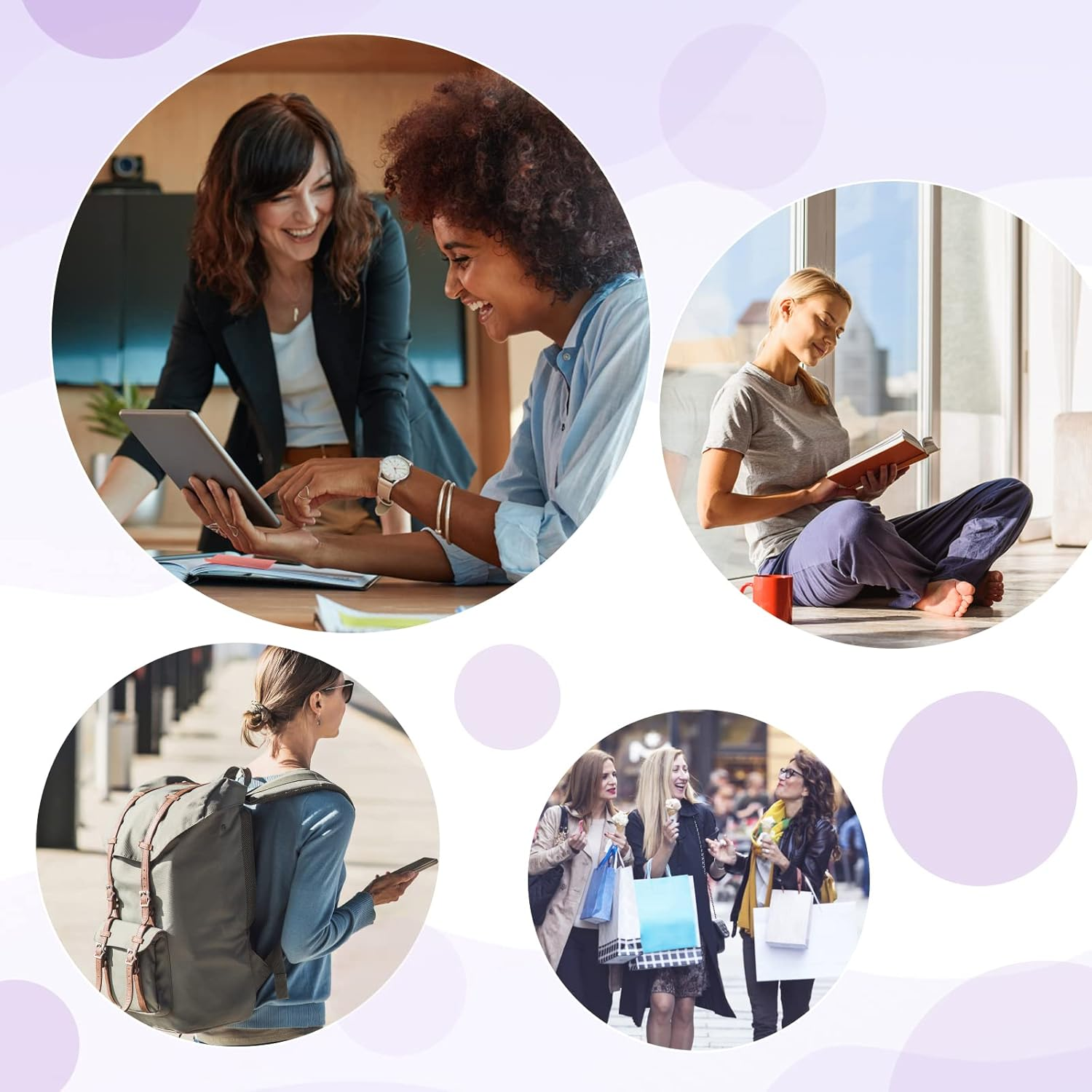 Sanitary Disposal Bags Pack of 200,Cute Purple Sanitary Pad Disposal Bags 7X12Inches Opaque Feminine Hygiene Disposal Bags Sanitary Trash Bags for Tampons,Sanitary Liners image number 4