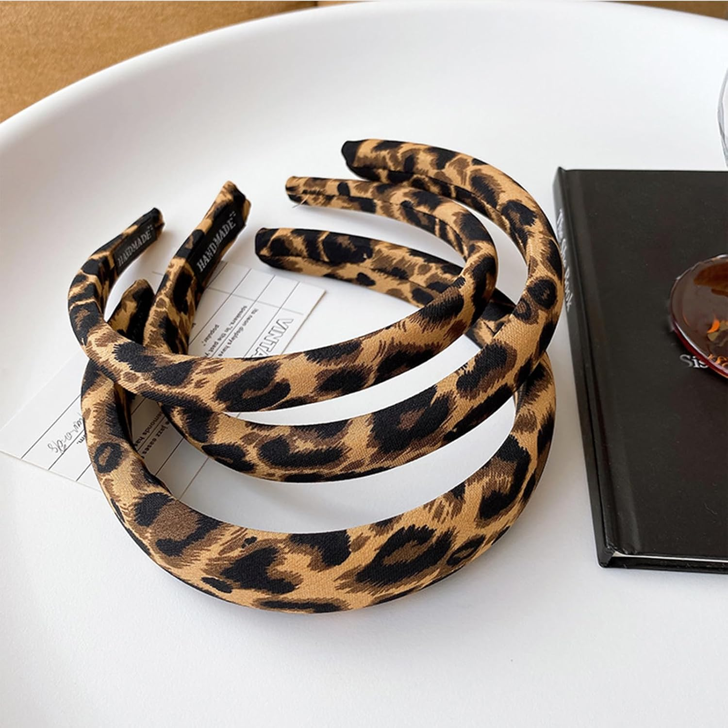 Goiern Pack of 3 Headbands for Women and Girls, Padded Headband, Non-Slip Headband with Leopard Pattern, Comfortable Headbands, Cute Headbands, Hair Accessories image number 4