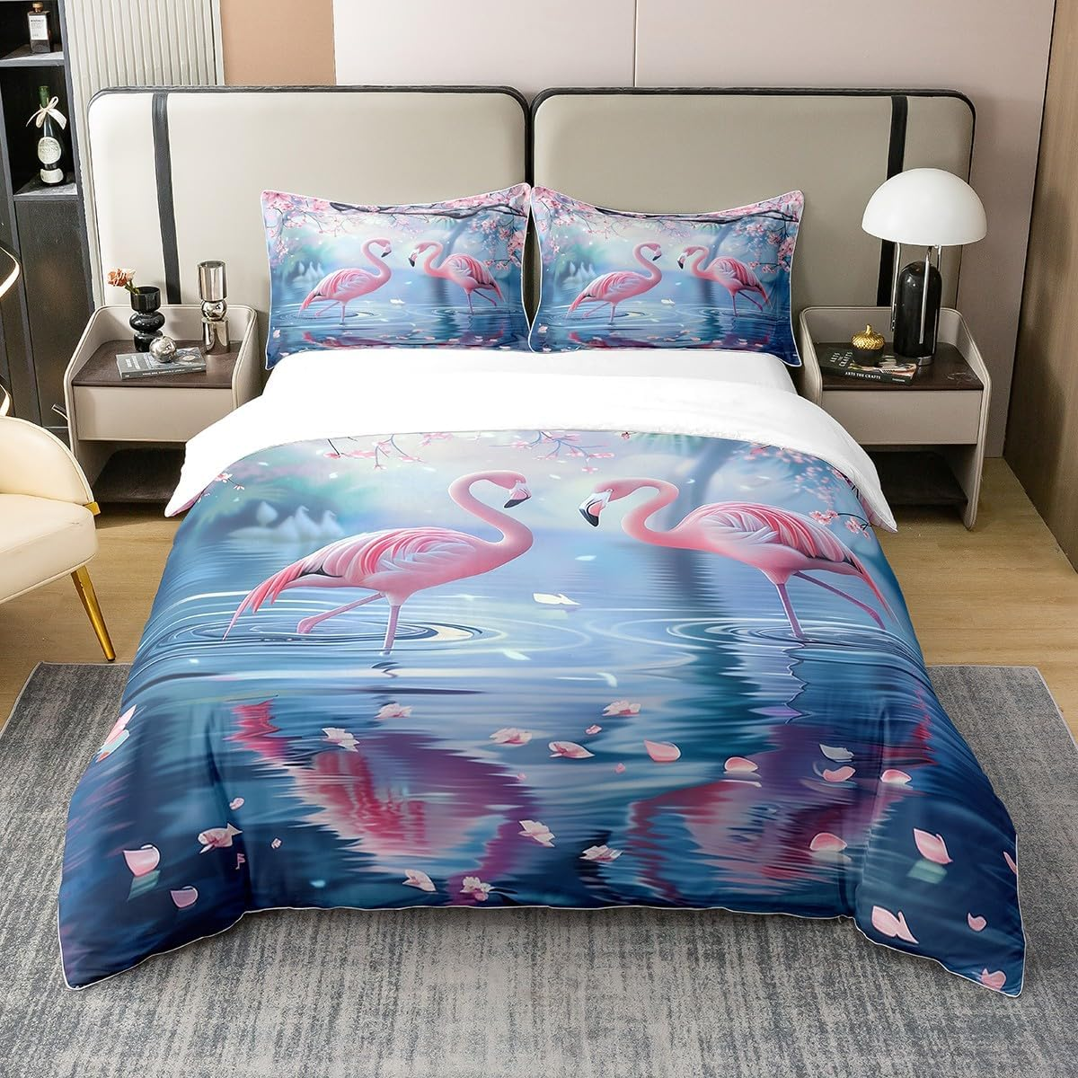 100% Cotton Koi Fish Bed Linen Set 155 X 220 Cm Japanese Style Ukiyo-E Comforter Cover Ocean Waves Floral Duvet Cover Japanese Red Sun Bedspread for Women Men Adults