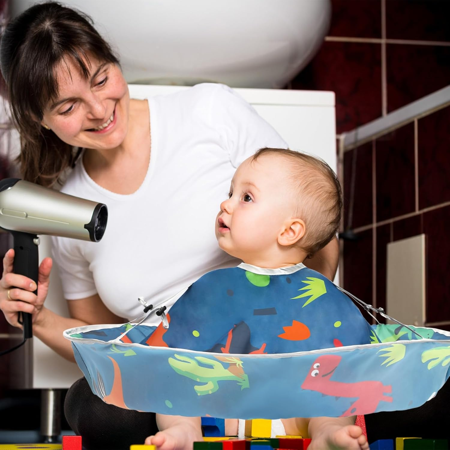 JANYUN Friseurumhang Erwachsene, Haarschneideumhang Verstellbarer Friseur Umhang Barber Cape image number 5