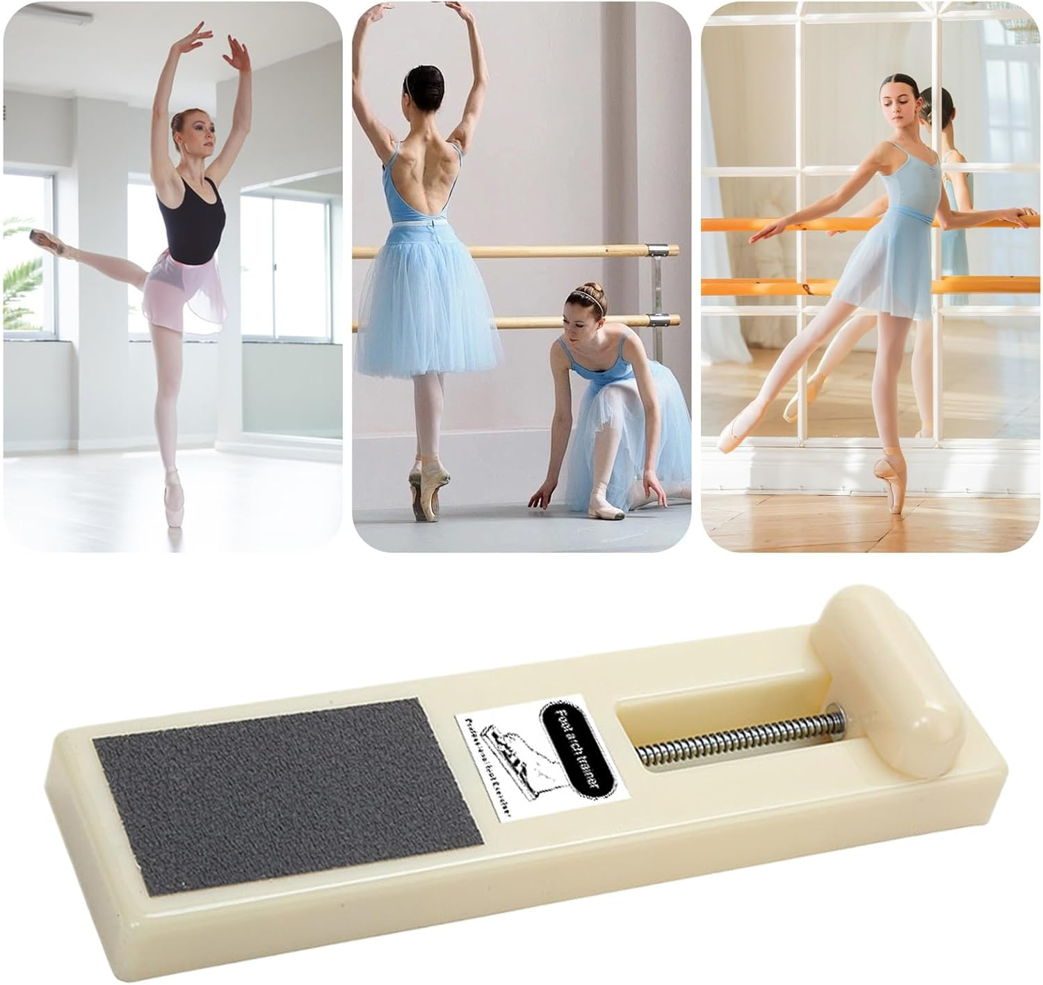 Dance Foot Stretcher - Ballet Arch Enhancer Training Tool | Foot Flexibility Strength Tool | Leg Conditioning Resistance Band, Pointe Toe Stretch Device, Ballet Dancer Tools, Stretching for Practice - Dark Blue image number 2