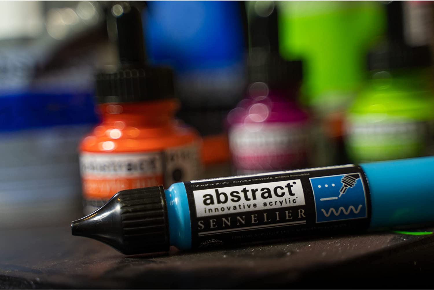Sennelier Abstract Acrylic Ink 30 Ml, Turquoise image number 3
