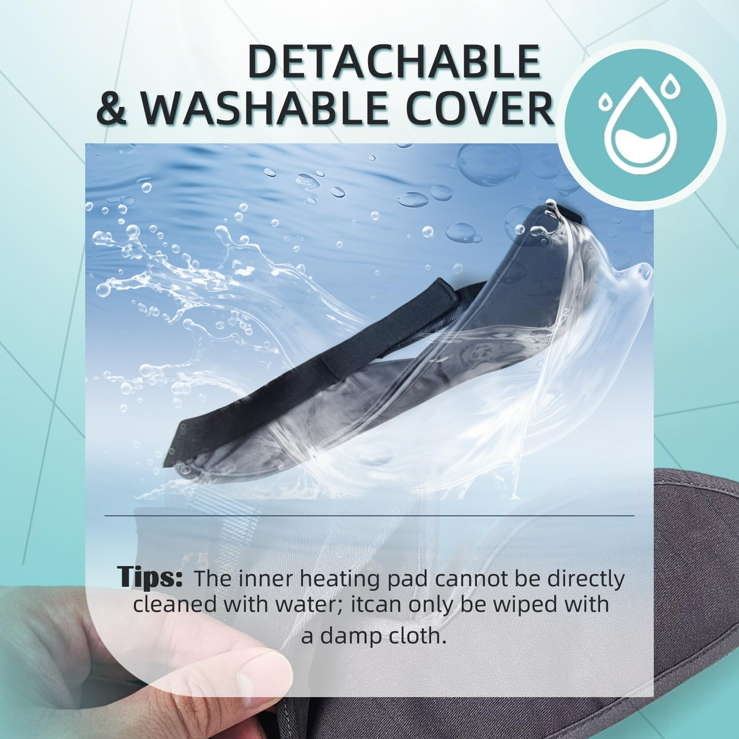 UNCN USB Heated Eye Mask for Dry Eye Syndrome, Dark Circles, Blepharitis, Electric Warm Therapy for Eye Fatigue, Stye Eye, Chalazion, USB 3D Warm Eye Compress Mask image number 6