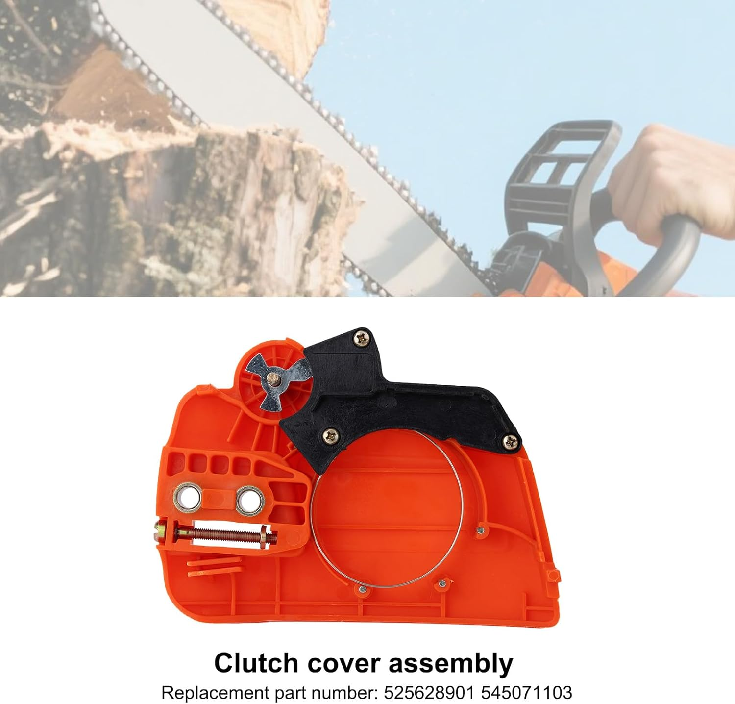 525628901 Clutch Cover Assembly, Chain Brake Clutch Cover Assembly Compatible with Husqvarna 235 235E 236 240 120 Mark II Chainsaws Replace Part Number 525628901 545071103 image number 5