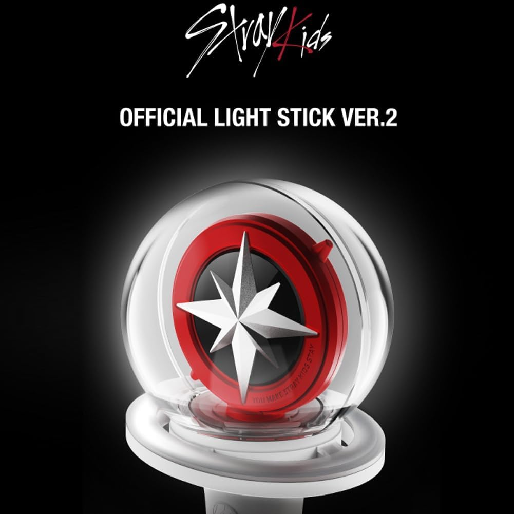 Kofisa Stray Kids Official Lightstick Ver 2, Stray Kids Kpop Merch, White image number 6