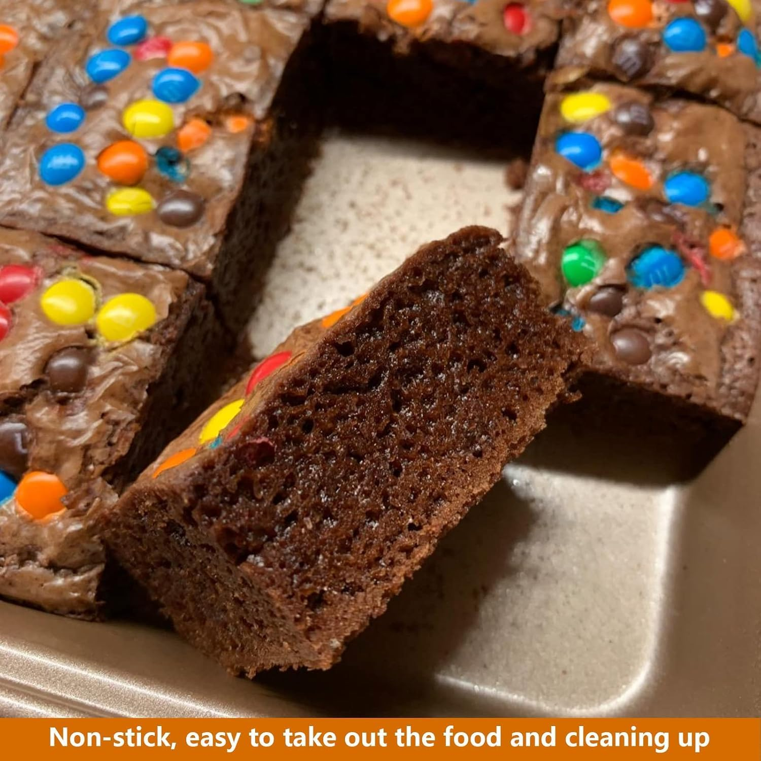 PENGQIMM Brownie Tin Brownie Tray with Dividers Chocolate Cake Tin Non-Stick 18-Slot Rectangular Carbon Steel Traybake Tin Pan for Oven Baking Roasting Cake Cookies Lasagna, 31X20X4Cm