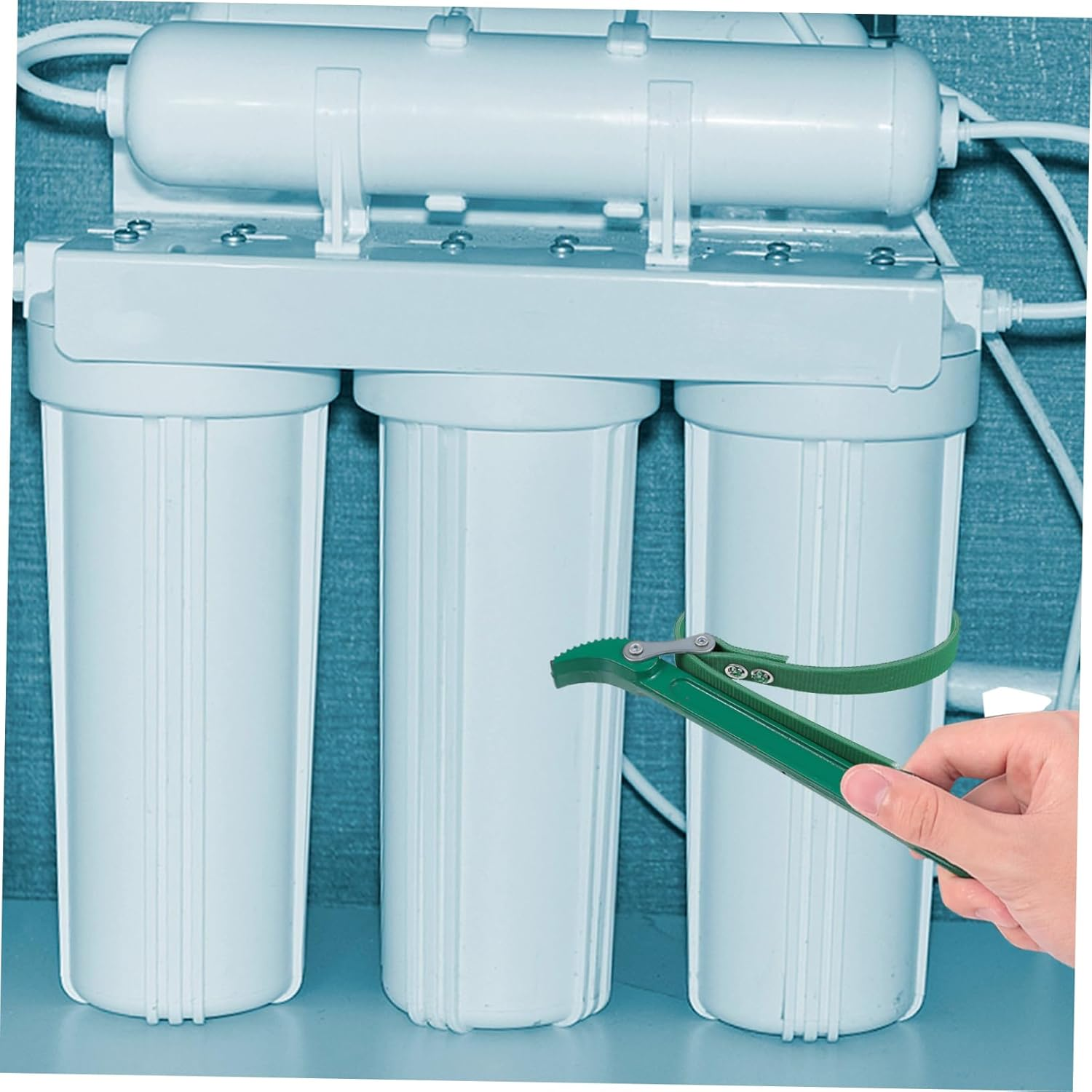 Mipcase 2Pcs Chain Belt Oil Filter Wrench Set for Automotive Repair, Sturdy Strap Spanner Tools for Engine Oil and Filter Replacement in Vehicle Maintenance image number 1