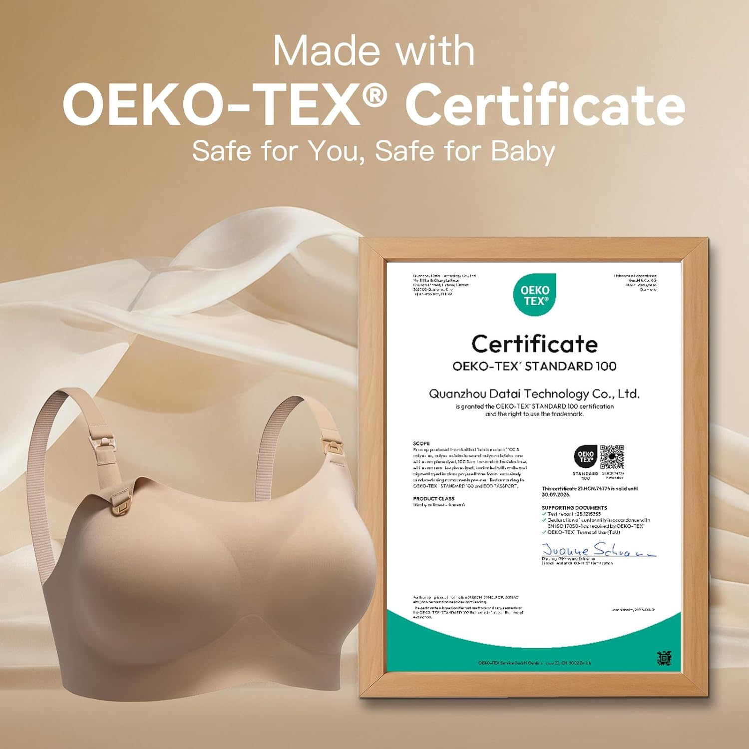 Nursing Bras for Breastfeeding, Leakproof Seamless Comfort Maternity Bras for Pregnancy Sleep with Extra Extender image number 5