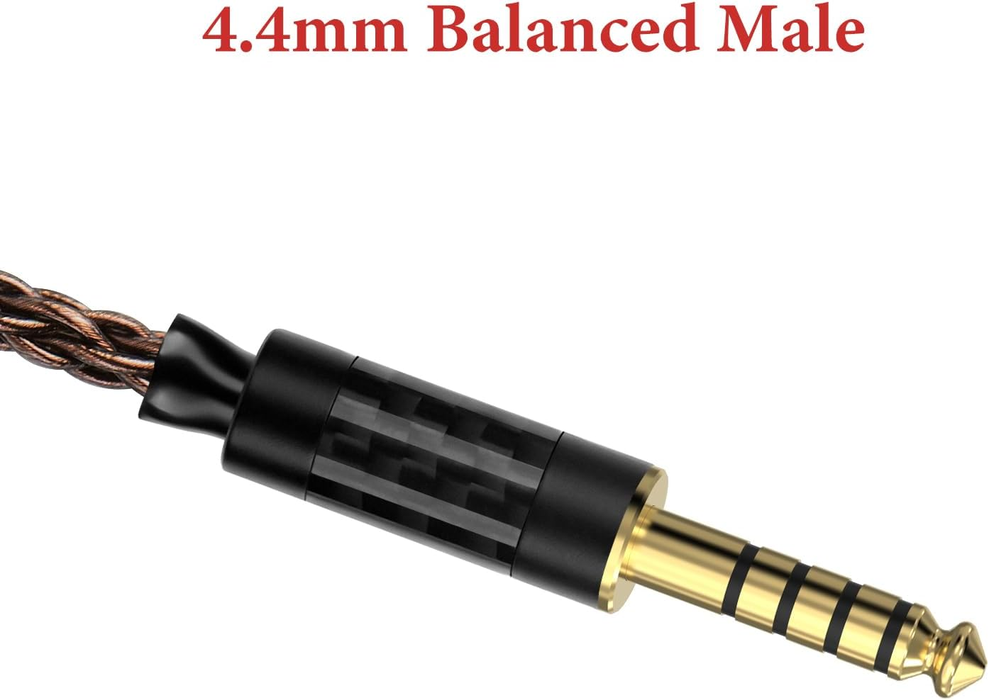 Geekria Apollo 6NOCC 4.4Mm Balanced Cable Single Crystal Copper Upgrade Extension Cord, 4.4Mm Male to Female Replacement Cord for Hifi Headset (4.9Ft / 1.5M)