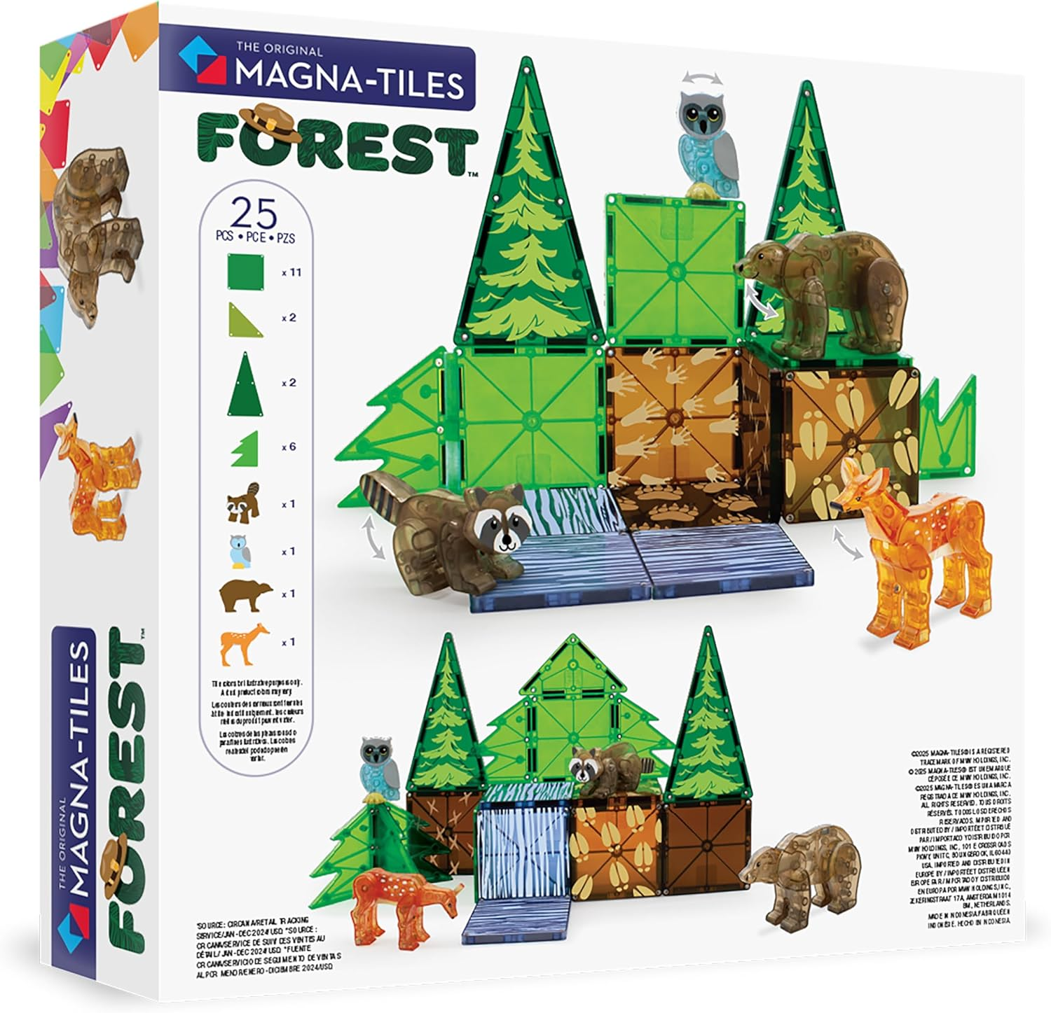 Magna-Tiles - Forest Animals - 25 Piece Set