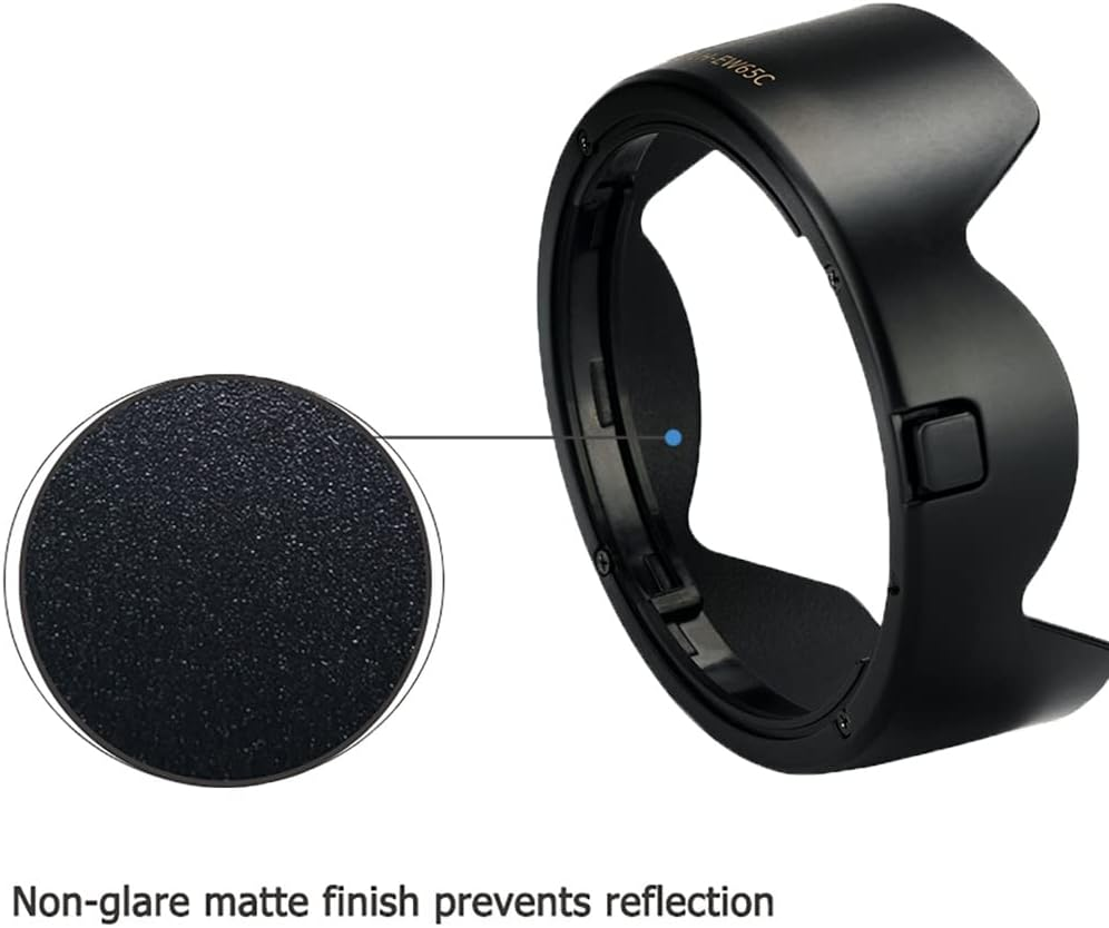 JJC EW-65C Reversible Petal Bayonet Lens Hood Lens Shade for Canon RF 16Mm F2.8 STM Lens on Canon EOS R RP R3 R5 R6 Camera image number 6