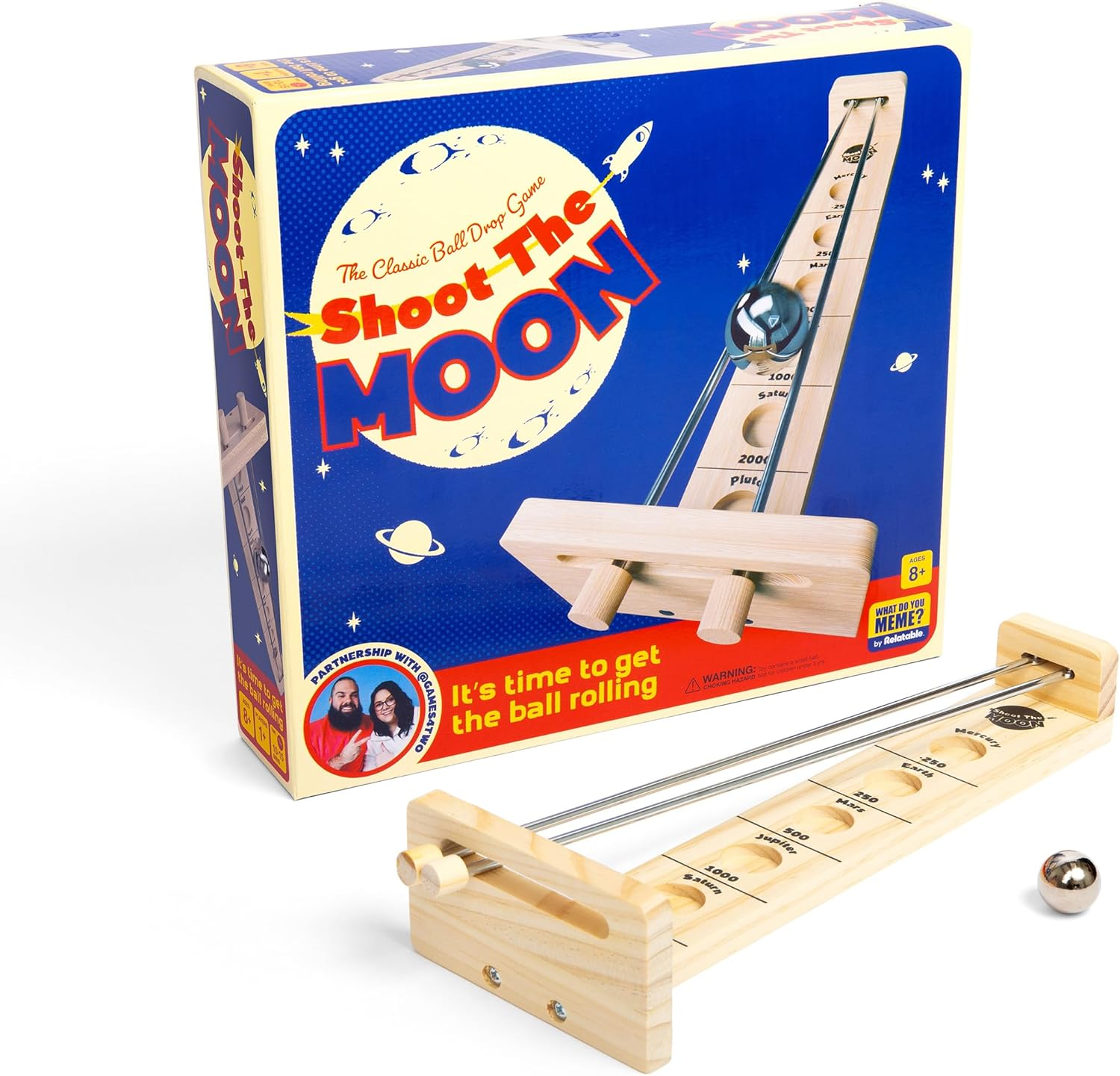 Shoot the Moon Game &mdash; Balancing Game with Moon Ball, Table Games, Retro Games, Bar Games for Adults by Relatable image number 4