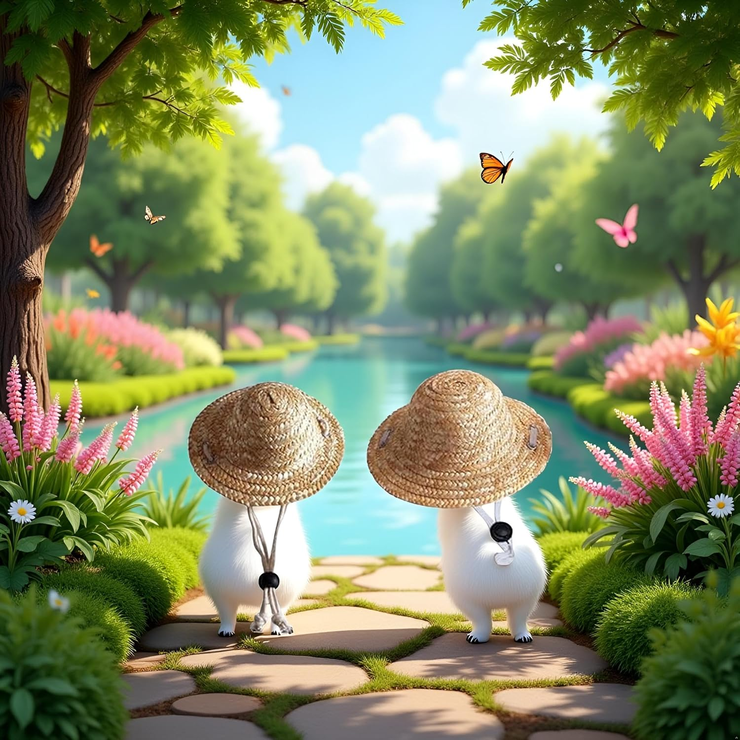 Novelty Summer Adjustable Pet Dog Outdoor Straw Hat Puppy Small Kitty Cat Sunhats Dog Hat image number 6