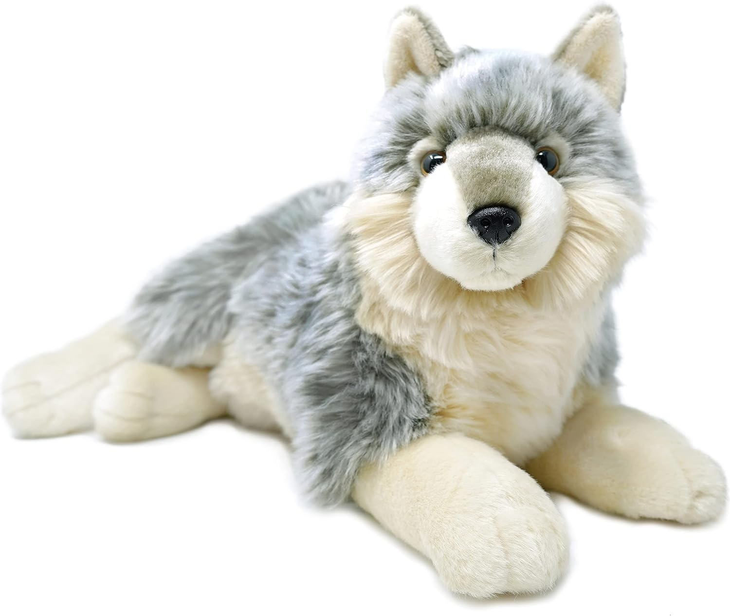 Whitaker the Wolf - 14 Inch Stuffed Animal Plush Dog image number 3