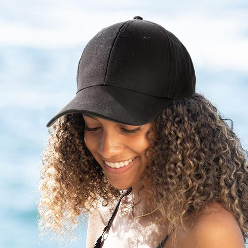 Womens Satin Lined Baseball Cap Exclusive Sport Strapback Hat for Men Unisex Versatile Vintage Dad Hat - Black image number 2