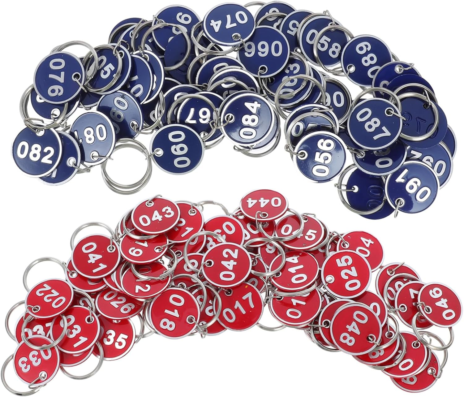 Veemoon 100Pcs Key Tags Aluminum Alloy Luggage Identification Tags for Sauna Hotel Dormitory Travel Bags image number 5