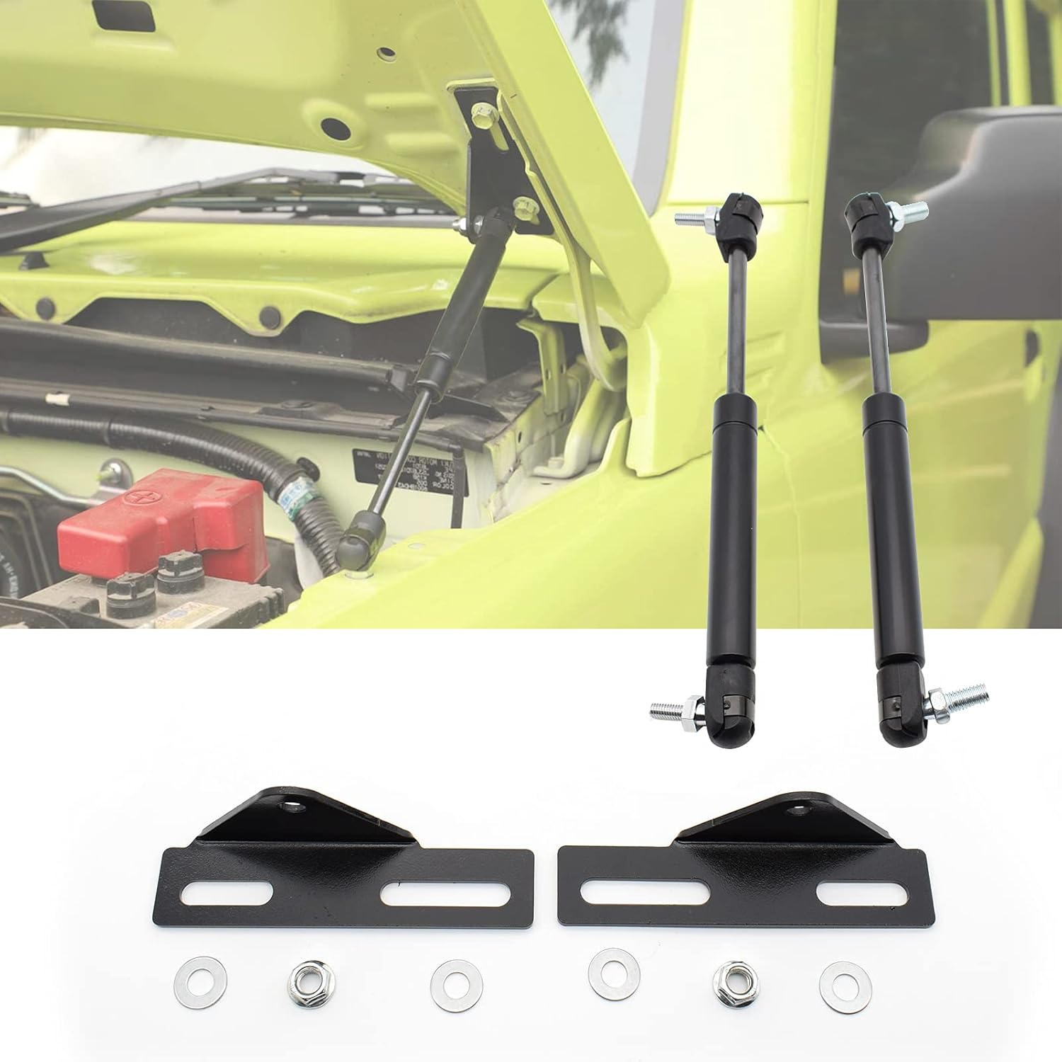 AUTOXBERT Front Hood Struts for Suzuki Jimny JB64 Sierra JB74 2018-2025 Lift Support Shock Struts Liftgate Actuators Pack of 2 image number 4