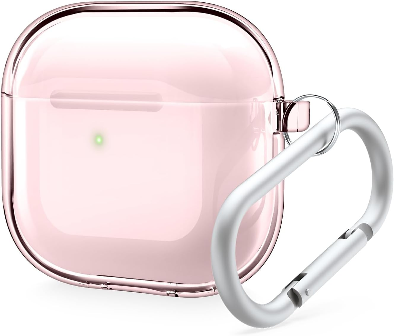 Elago Clear Case Compatible with Airpods 4Th Generation Case - Compatible with Airpods 4 Case, Carabiner Included, Reduced Yellowing, Wireless Charging, Shock Resistant, Full Protection (Transparent)