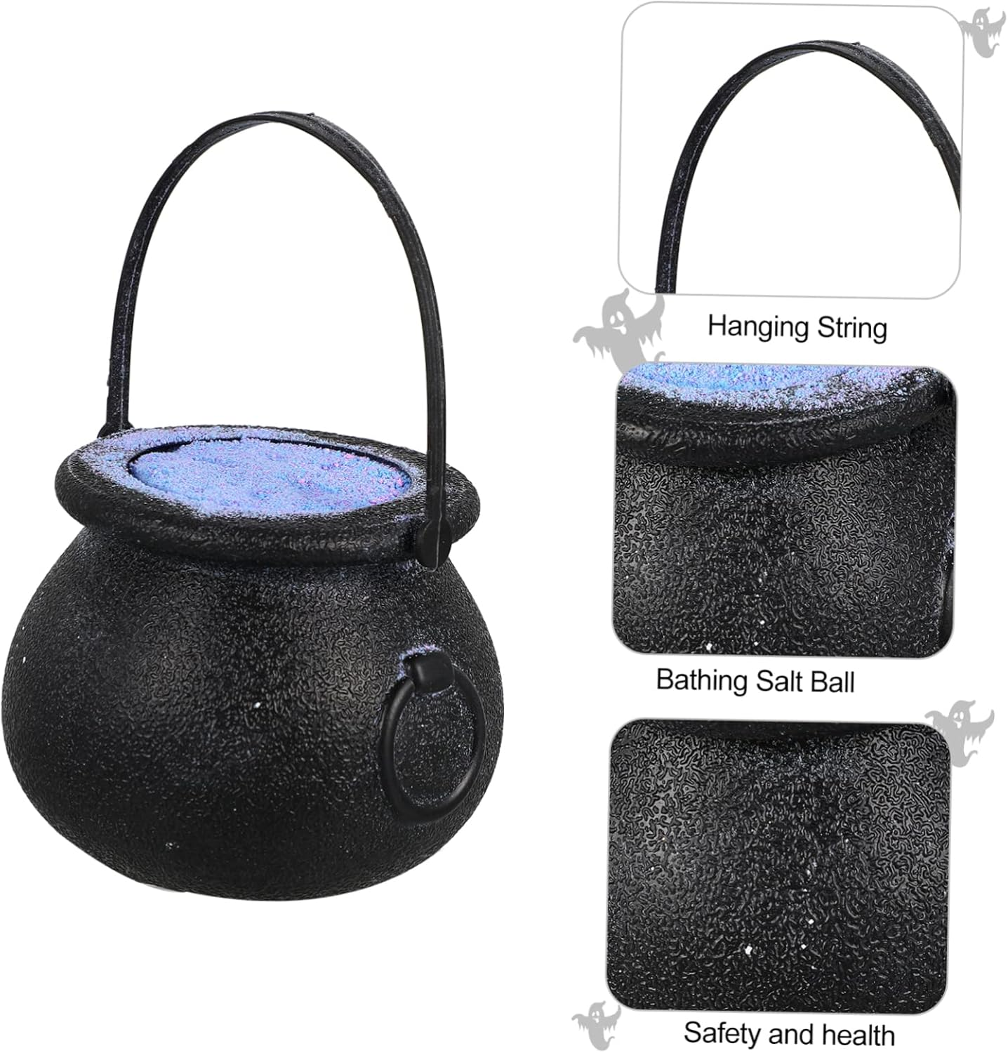 FOYTOKI 1Pc Halloween Themed Shower Bubble Ball for Bathing and Relaxation Nourishing Skin and Aromatherapy Party Favor for Home Use Witch Design image number 6