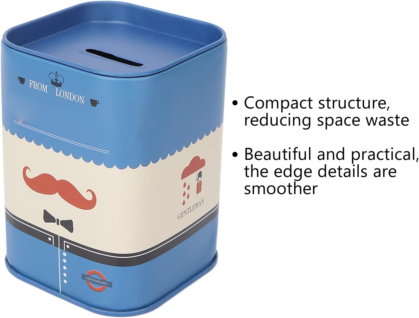 Disposal Blade Container, Blade Disposal Case Beautiful Practical Easy to Use Compact Structure Smoother for Home(Blue Beard) image number 1