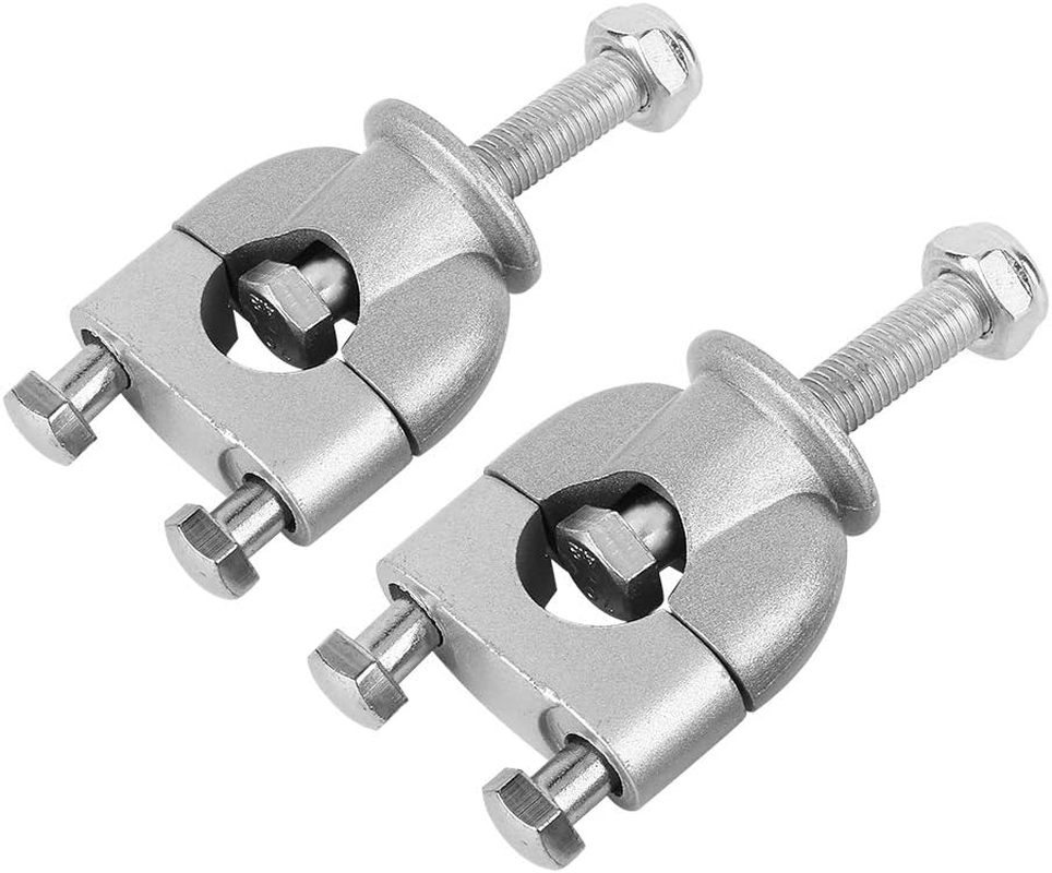 Silver Handle Motorcycle Riser Pair 7/8' 22Mm Handle Mount Mounting Riser Clamp - Handlebar Accessories image number 1