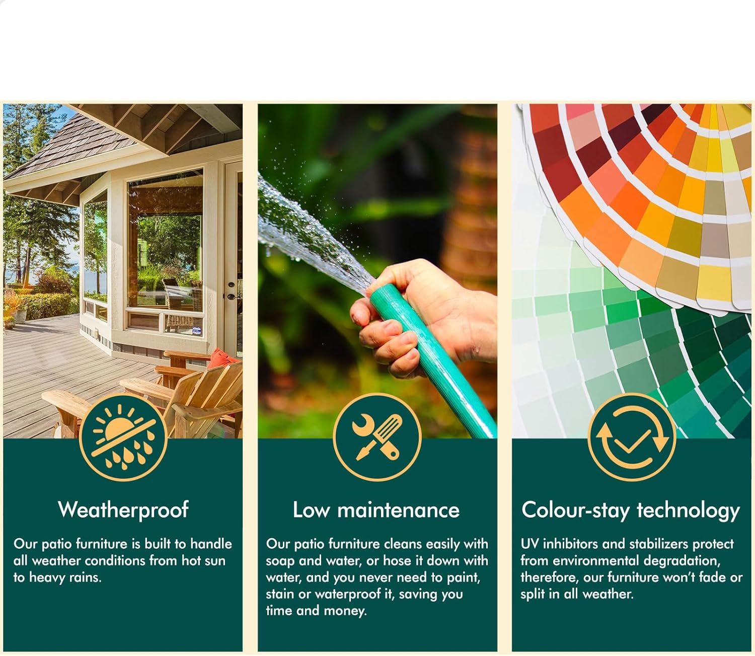 ALFORDSON Wooden Muskoka Adirondack Chair for Outdoor, Fir Wood Lawn Outdoor Muskoka Furniture for Patio Garden Park Porch, Slatted Design Armchair Lounge with Footrest, 180Kg Max White Color image number 3