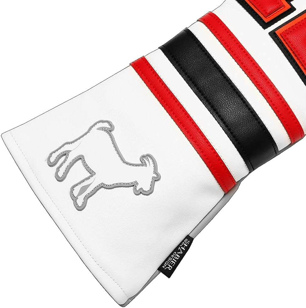 SHABIER Golf Sports Style Golf Wood Club Headcover Driver Cover for Taylormade M5 M6 Driver - Black 24 image number 2