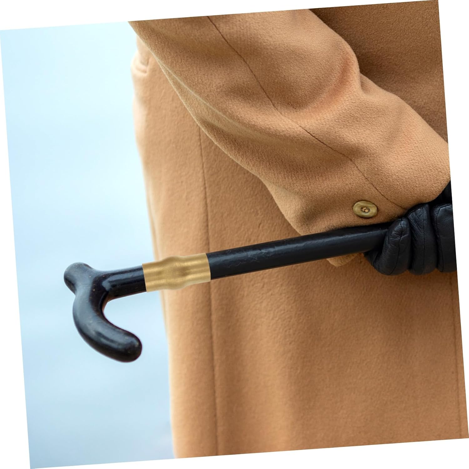 3 Sets Copper Slip Cane Connector Set for Seniors DIY Replacement Walking Stick Joint Accessories with Brass Parts Secure Grip Ferrule for Safe Mobility image number 2