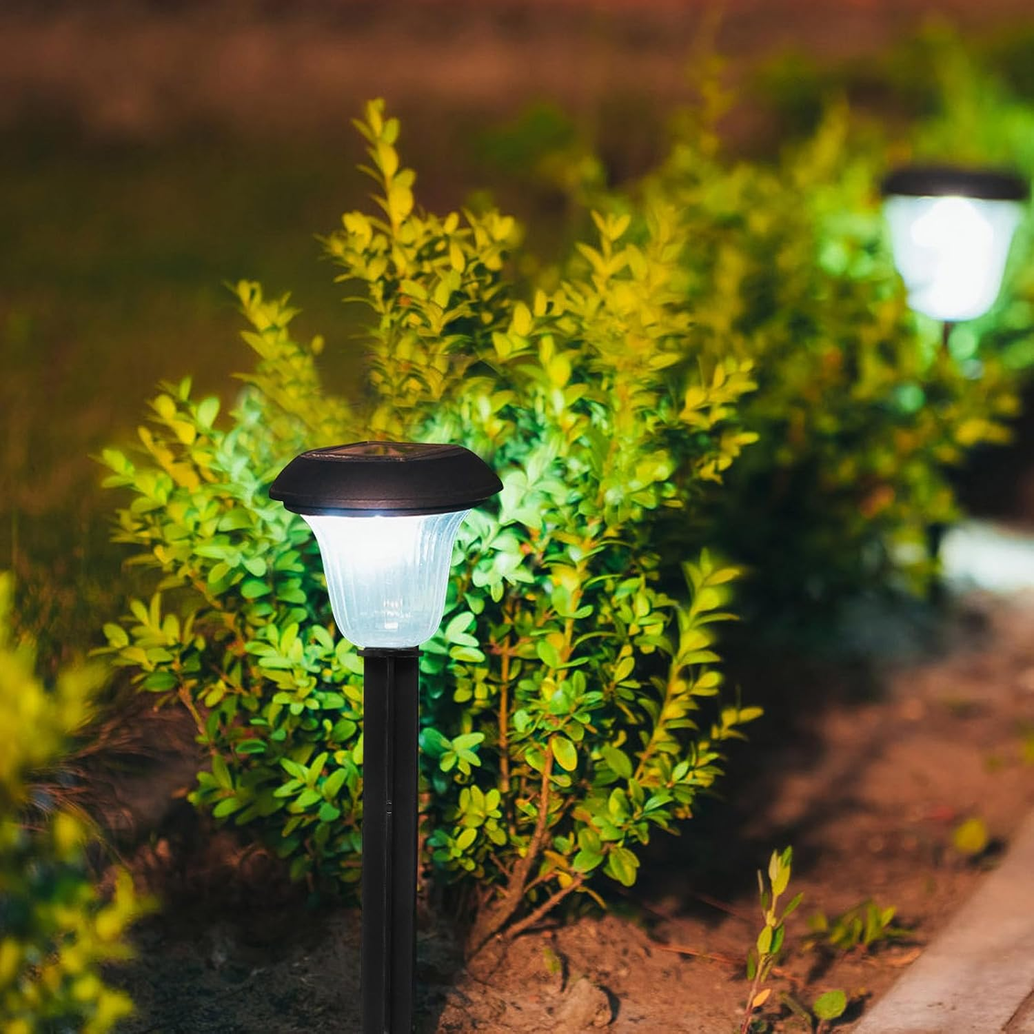 GARIOUANS 10Pcs Plastic Ground Stakes for Solar Yard Lights Replacement Landscape Light Stakes for Garden Pathway Accessories image number 5