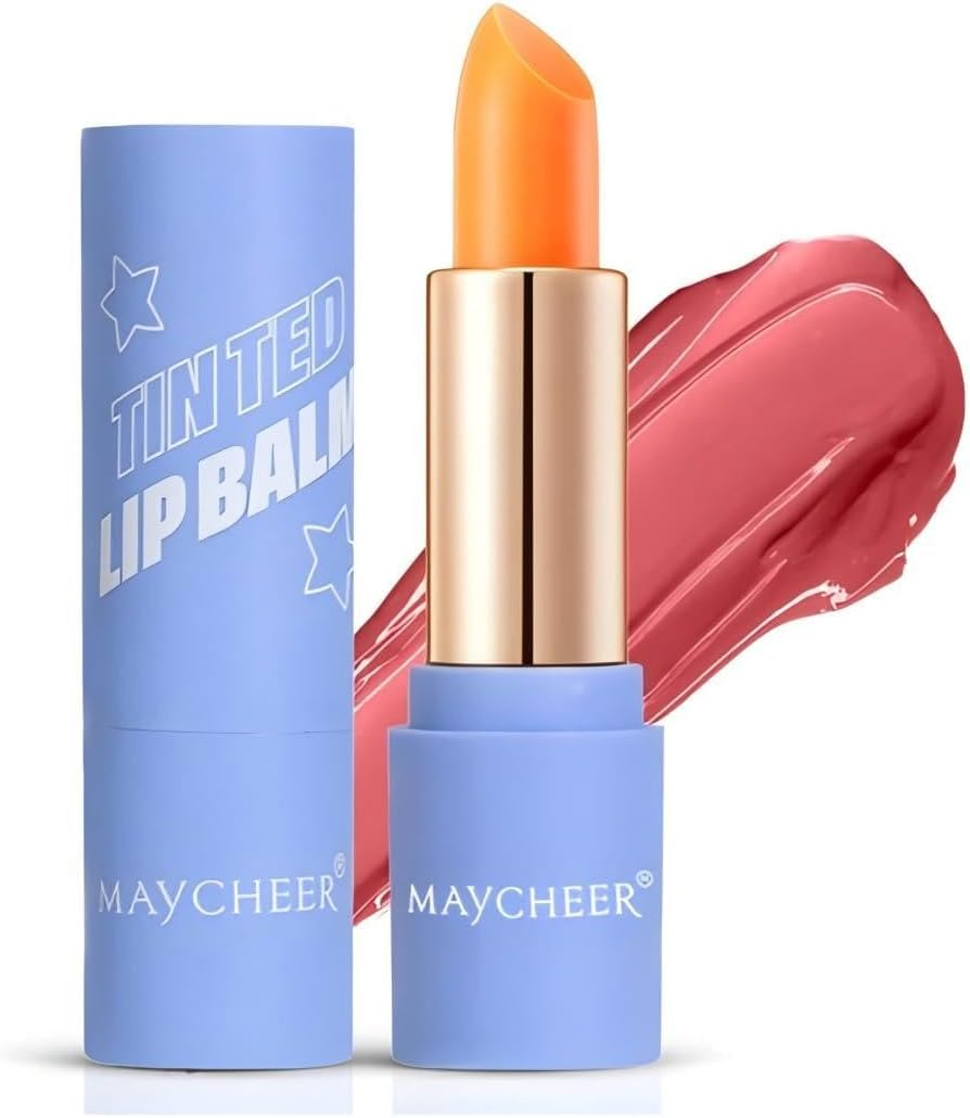 Color Changing Lipstick, Ph Adjusting Lipstick,Transferproof Colour Changing Lip Stick,Deep Nourishment Long Lasting Moisturizing Glossy Shine Lip Gloss for Women & Girls (Cherry Blossom Pink)