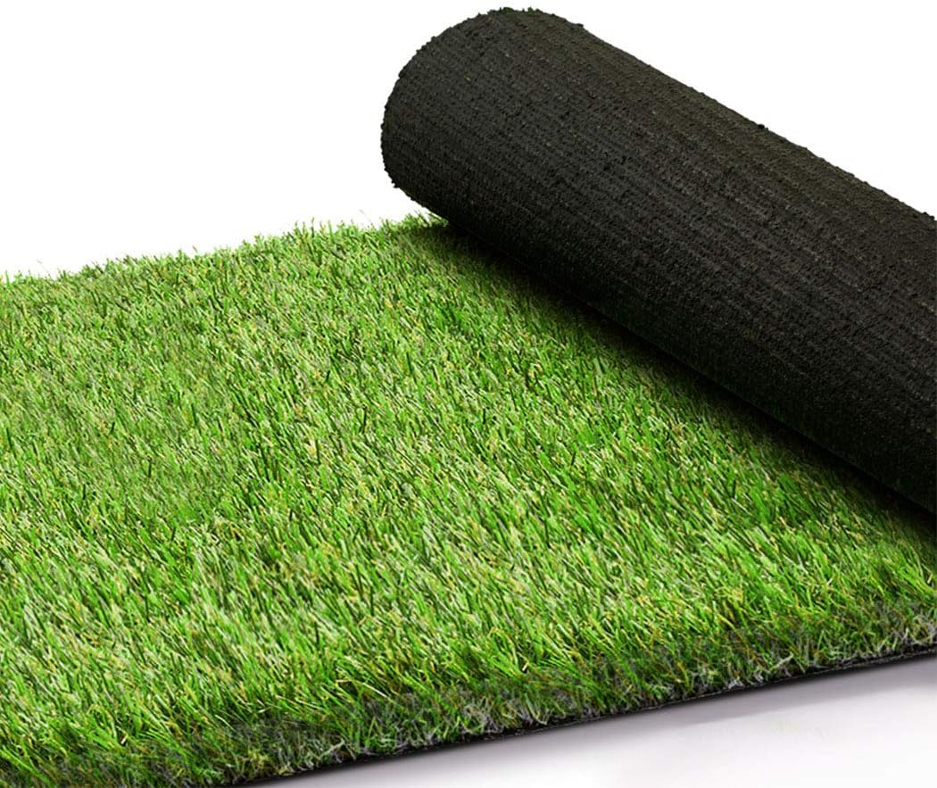 Marlow 1M X 20M Artificial Grass Synthetic Turf Fake Plastic Plant 20SQM, 40MM Thickness Cuttable Synthetic Grass Rug, DIY Pads Door Mat Rug for Garden Patio Lawn Backyard Outdoor(Black Backing)